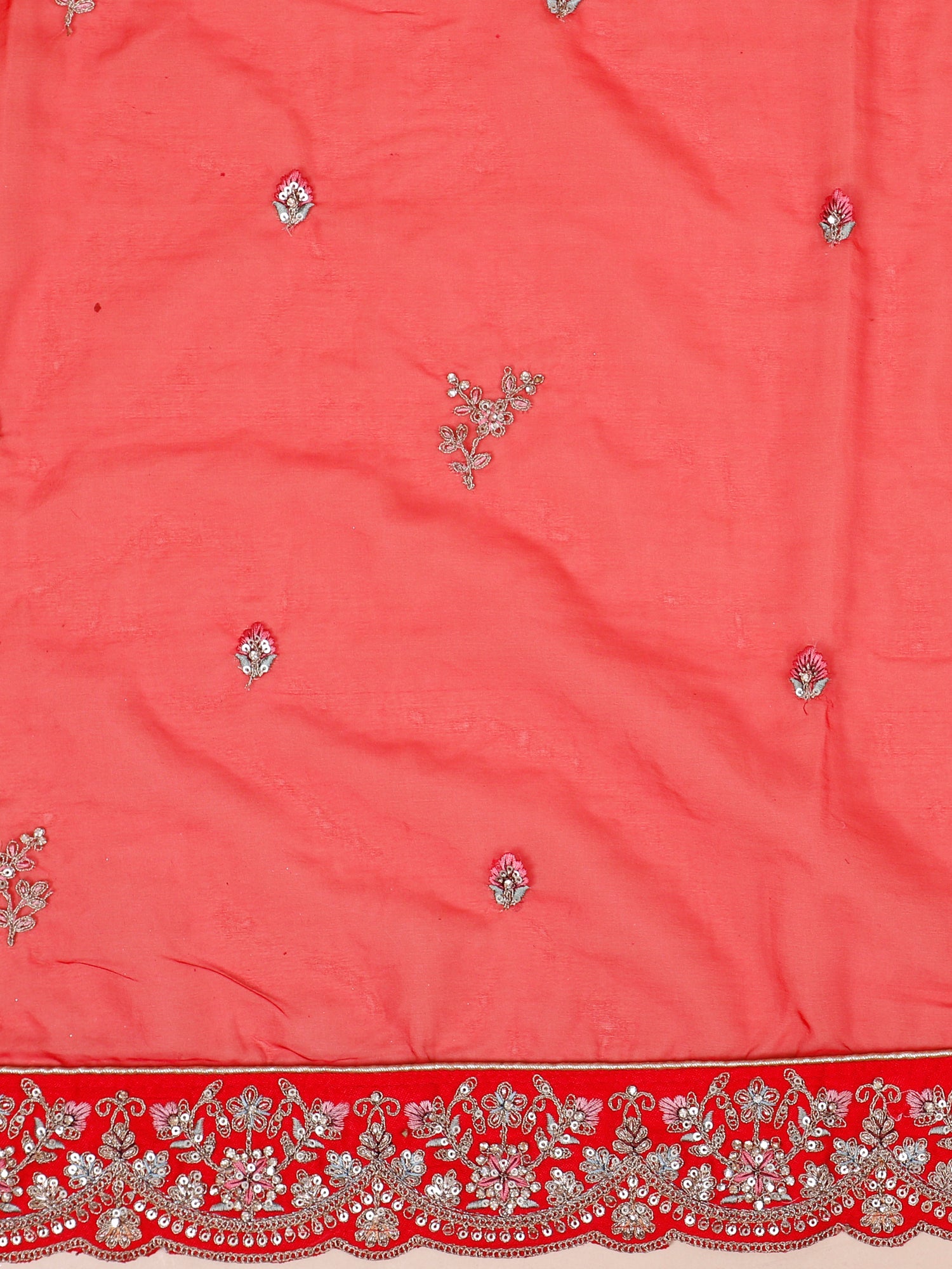 Garnet Breeze Multi Thread Bridal Lehenga