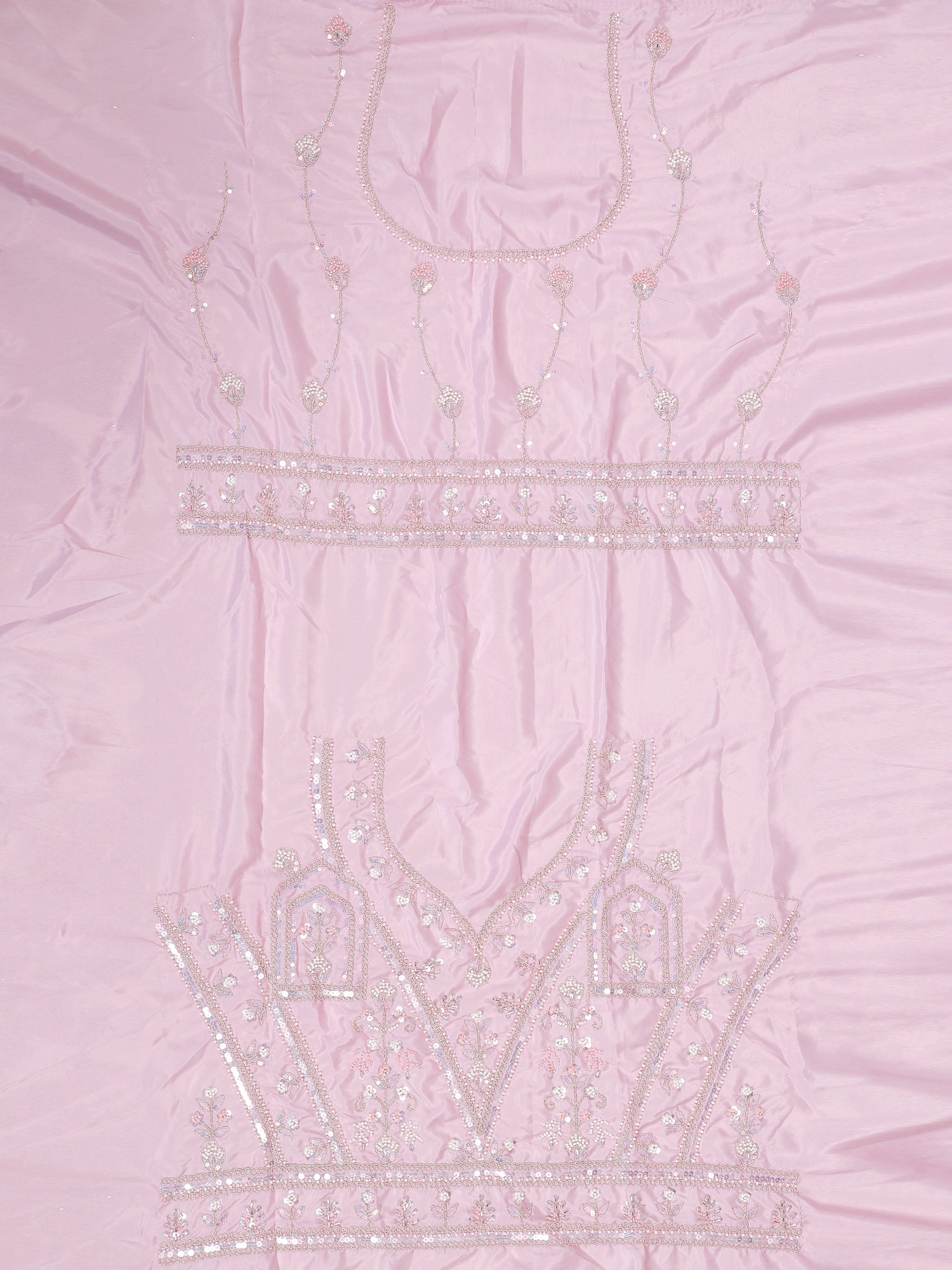 Orchid Lavender Jimmy Choo Hand-Beaded Lehenga