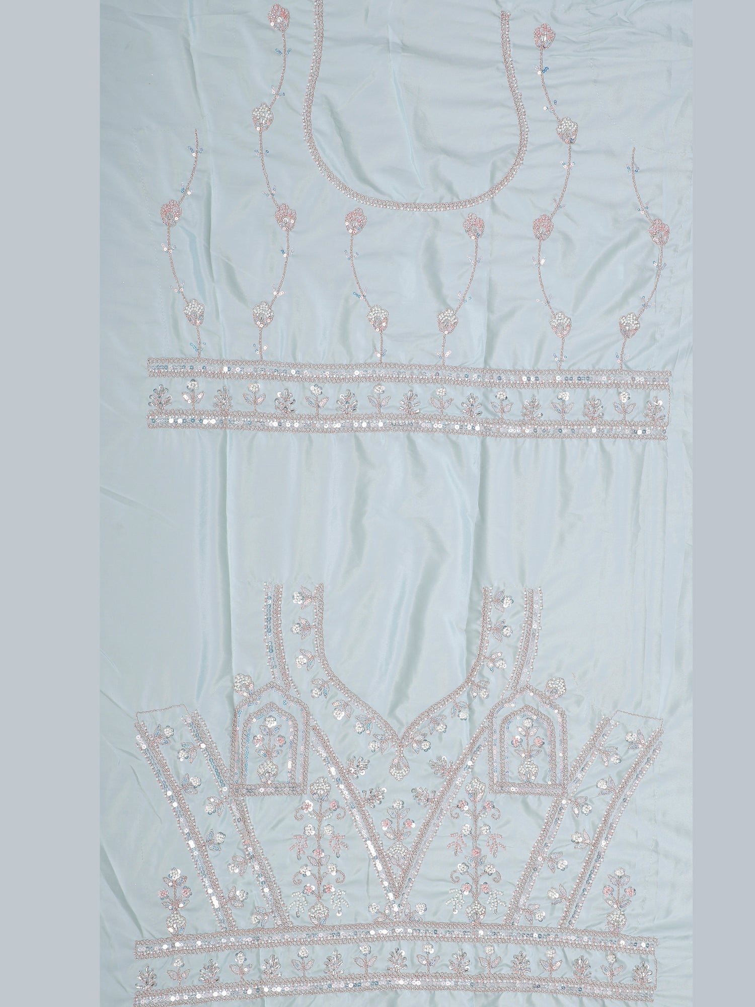 Ocean Breeze Sparkle Net Sequins Lehenga