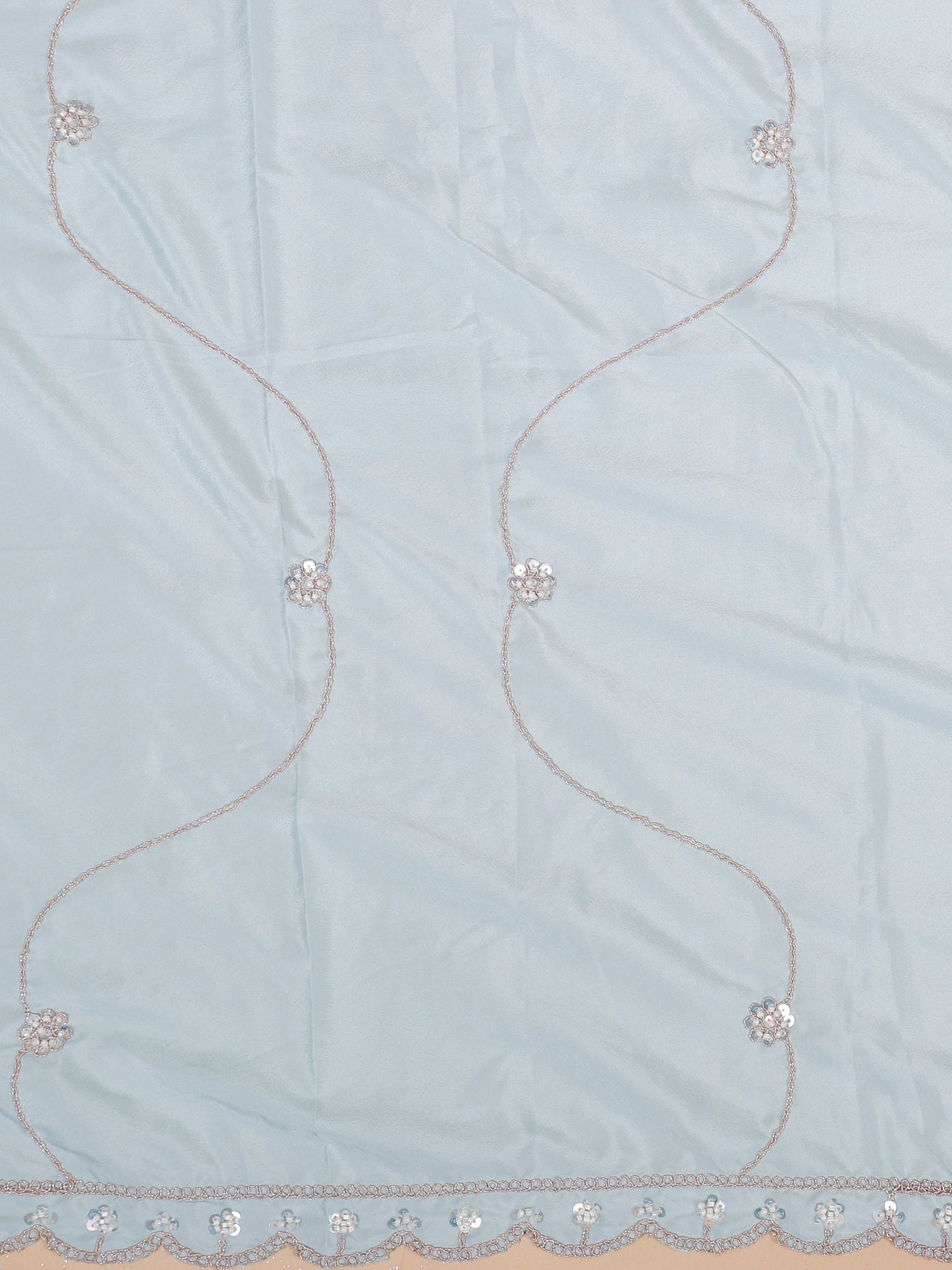 Ocean Breeze Sparkle Net Sequins Lehenga