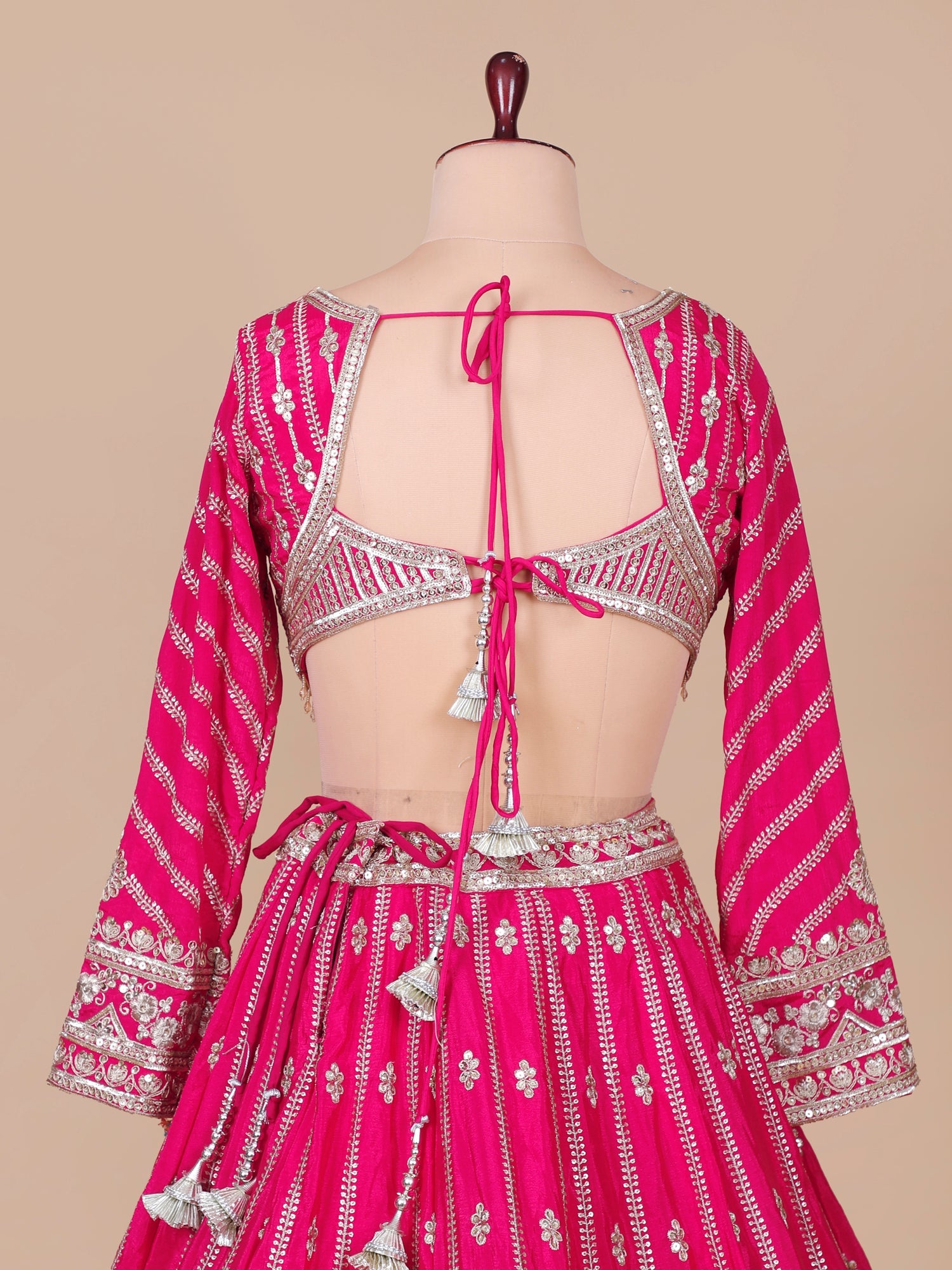 Rani Crown Silk Couture Sequence Embroidery Lehenga