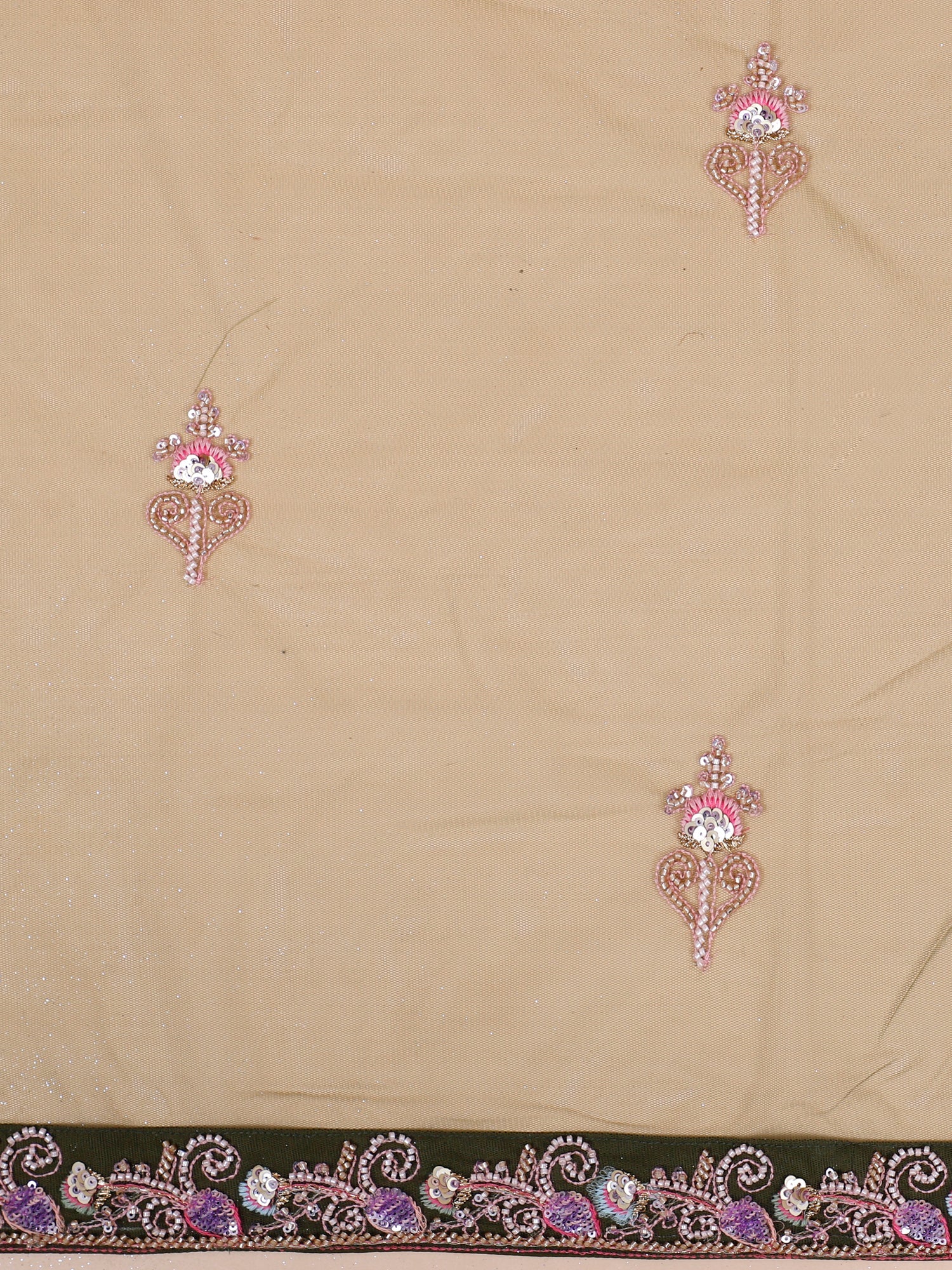 Mehendi Celestial Glow Jarkan Stones Lehenga