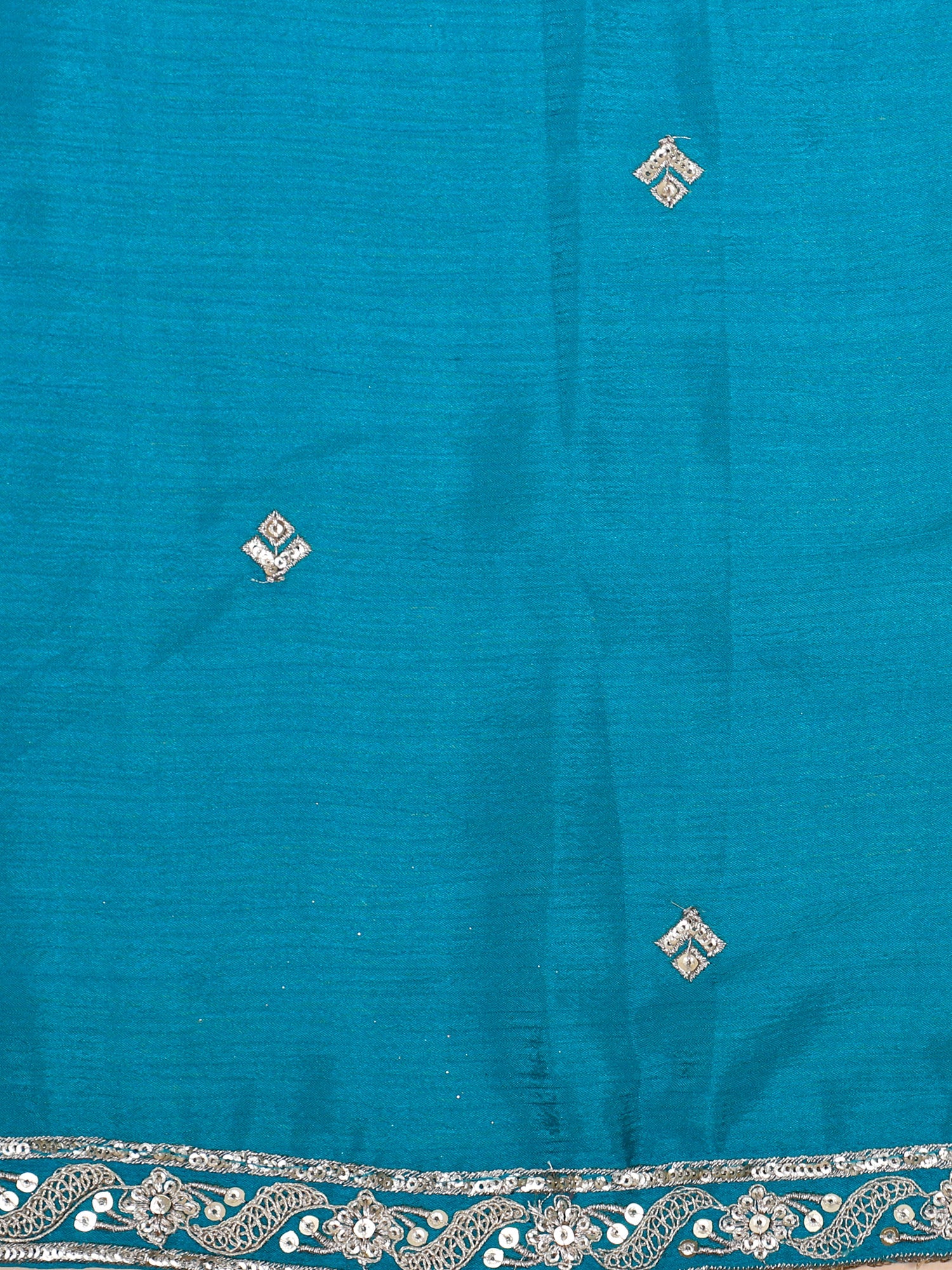 Blue Opulent Embroidery &amp; Shine Lehenga