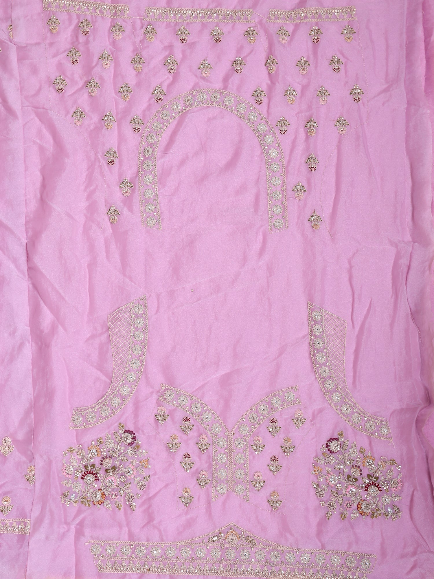 Lavender Whisper Net Lehenga With Jarkan &amp; Mirror Sparkle