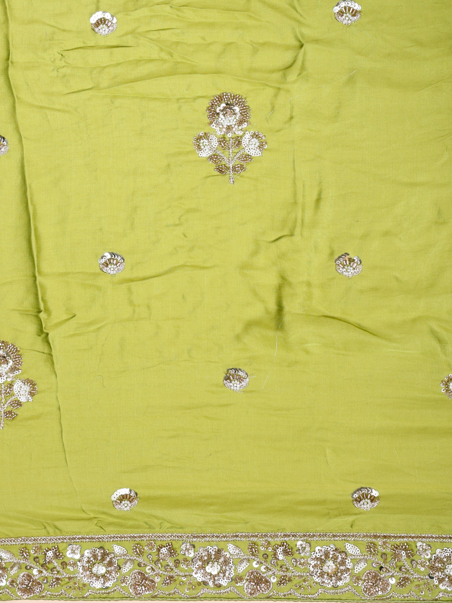 Forest Gleam Green Lehenga with Sparkling Embroidery