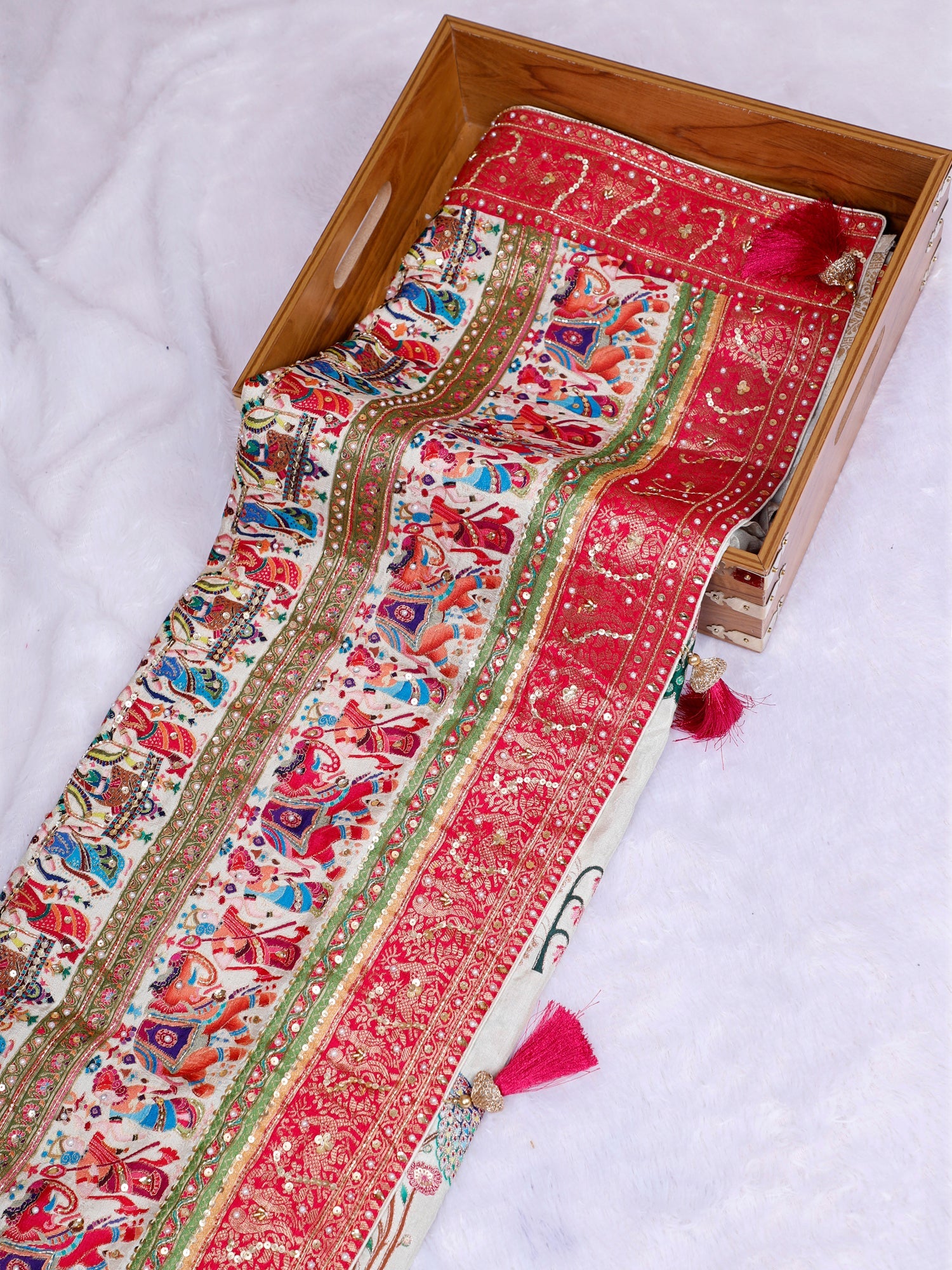 Rajputana Eleganza Premium Silk Saree With Sequins