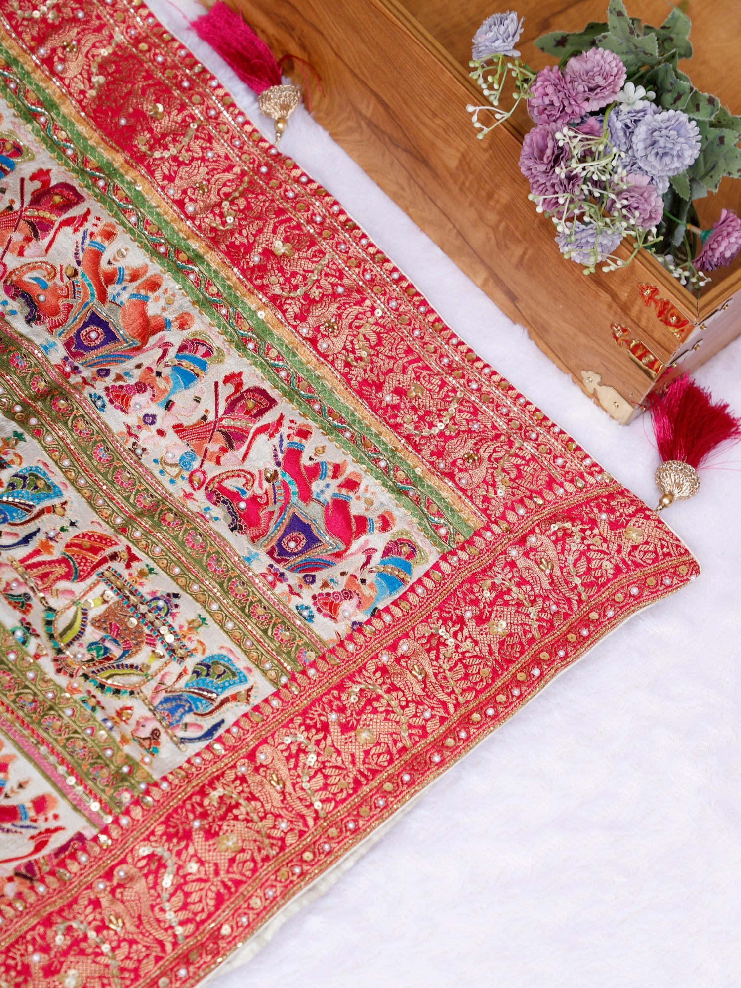 Rajputana Eleganza Premium Silk Saree With Sequins