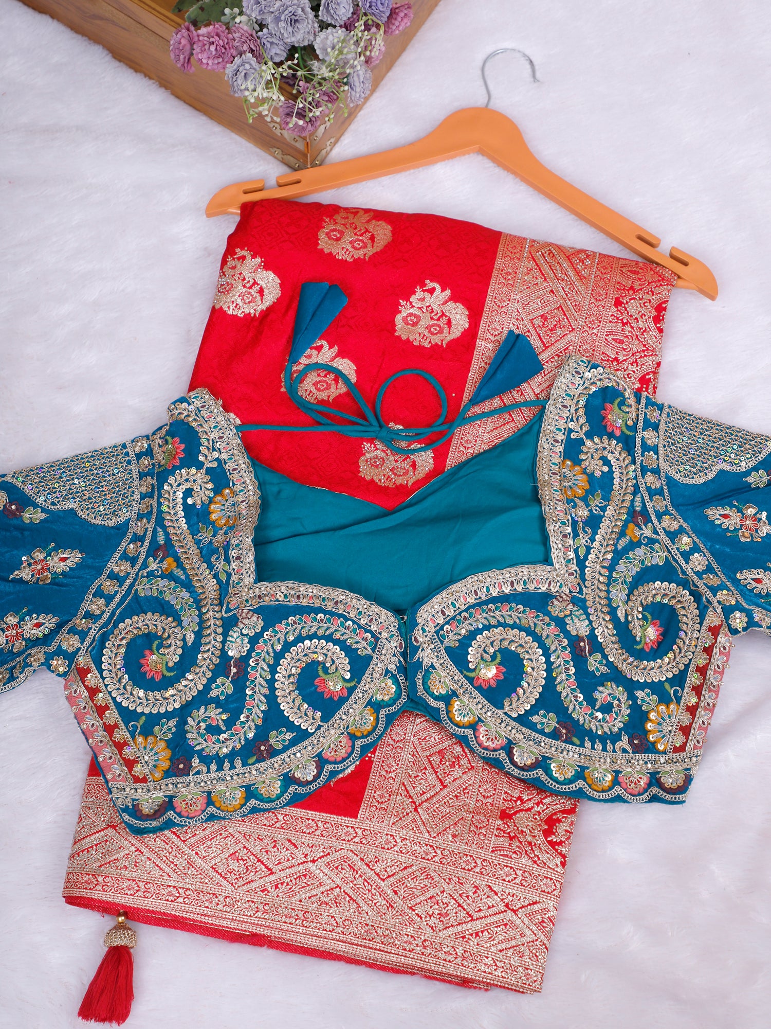 RangRasiya Swarovski Spark Silk Saree – Dual Tone Royal Edit (5 Colorways)