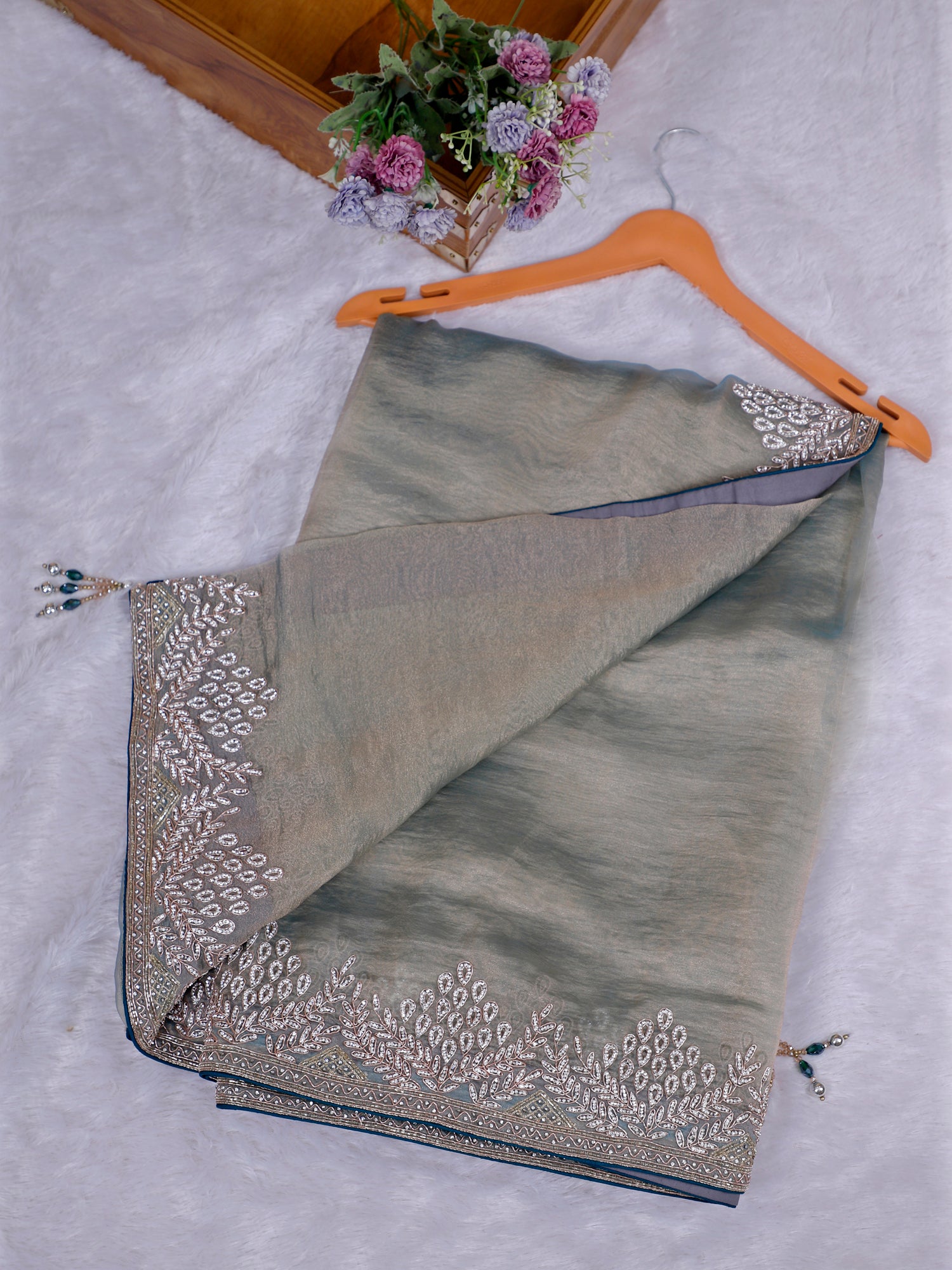 Noor-E-Sparkle Designer Saree - 2 Amazing colors