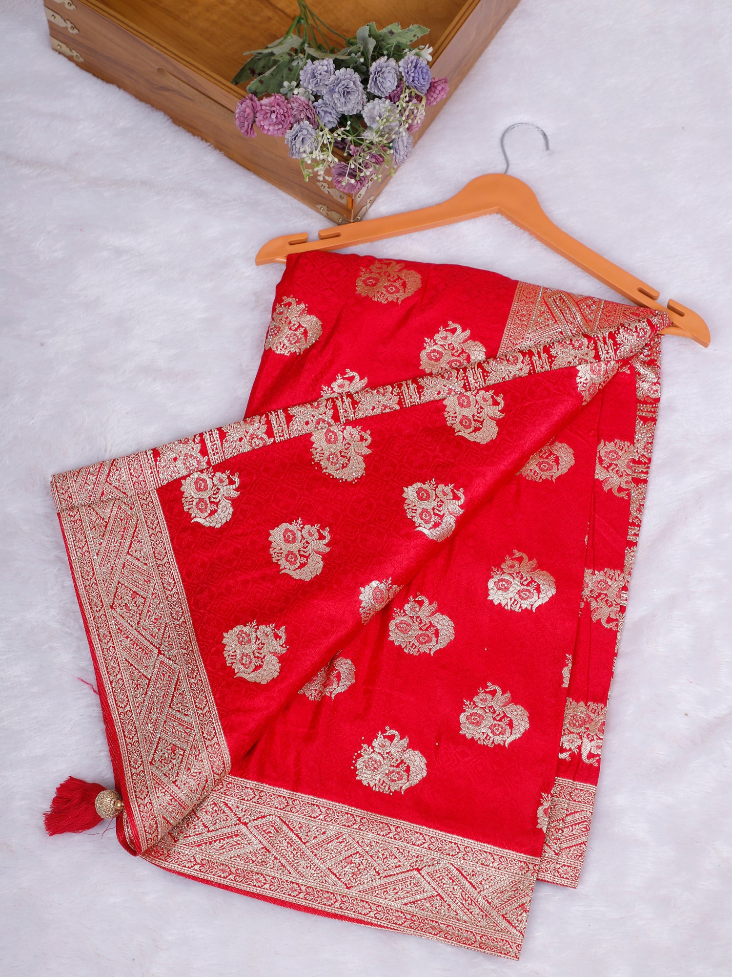 RangRasiya Swarovski Spark Silk Saree – Dual Tone Royal Edit (5 Colorways)