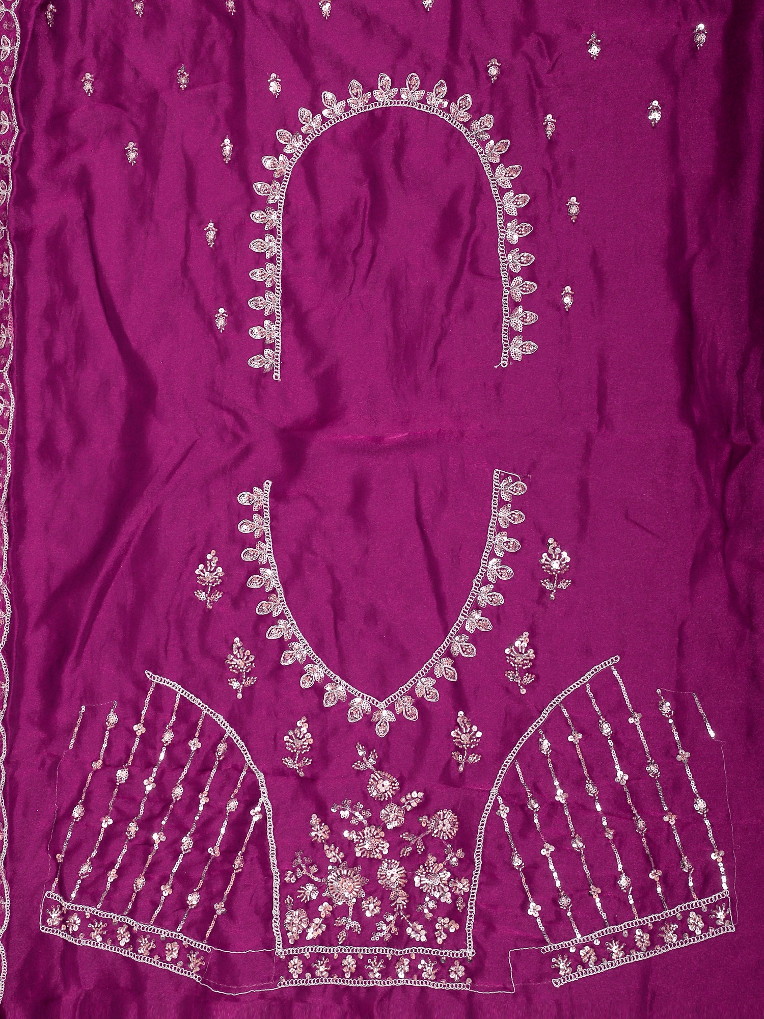 Deep Purple Noor-E-Ada Shimmer Lehenga