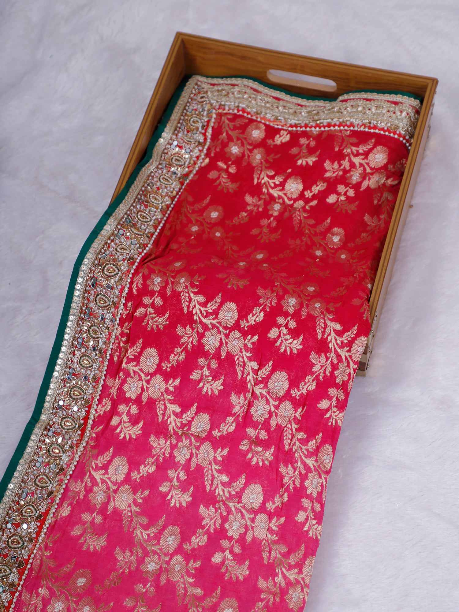Rani Noor-e-Zareen Pashmina Saree