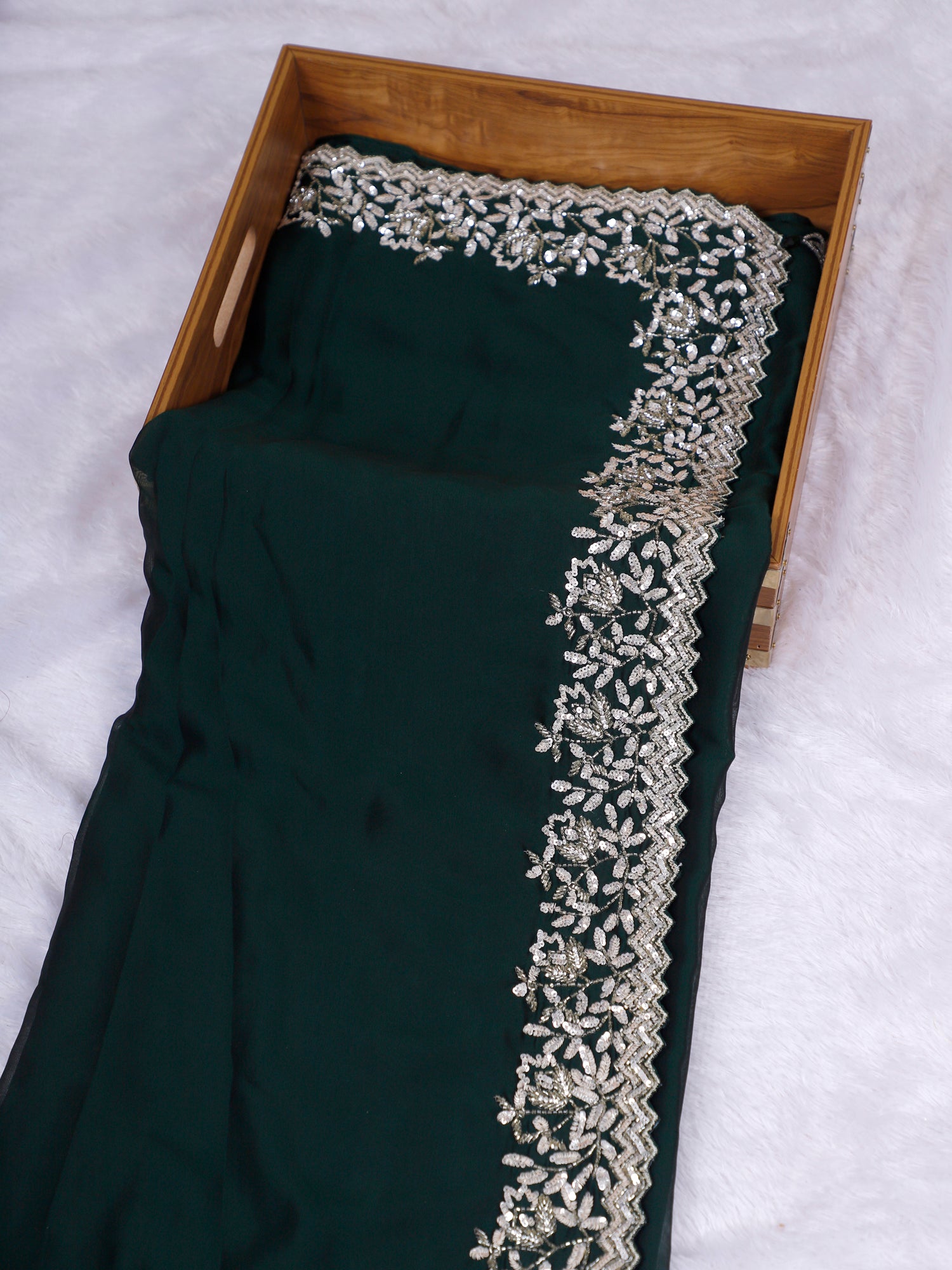 Emerald Noor-E-Zareen Georgette Saree