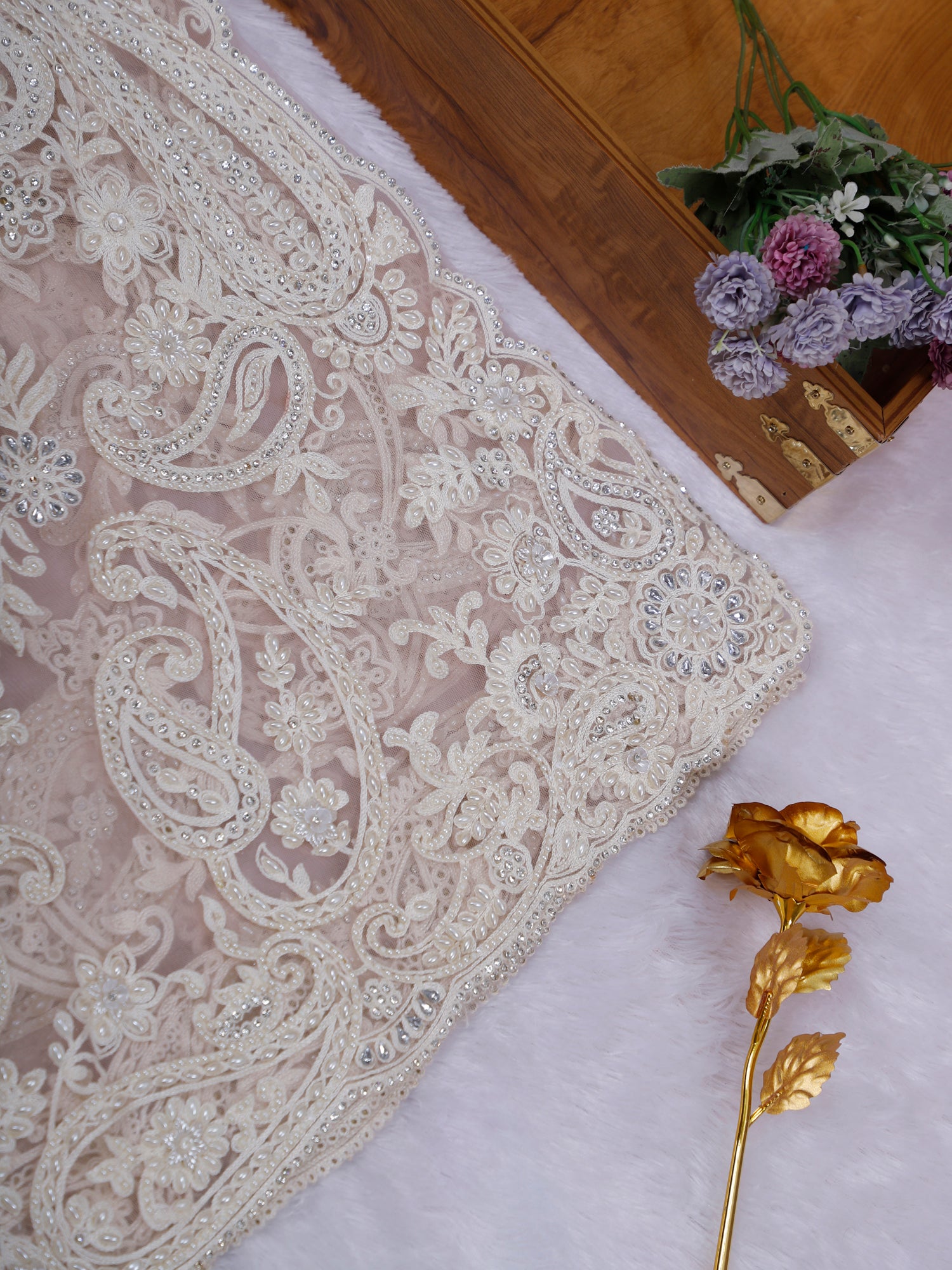 Dusty Rose Celestia Couture Saree