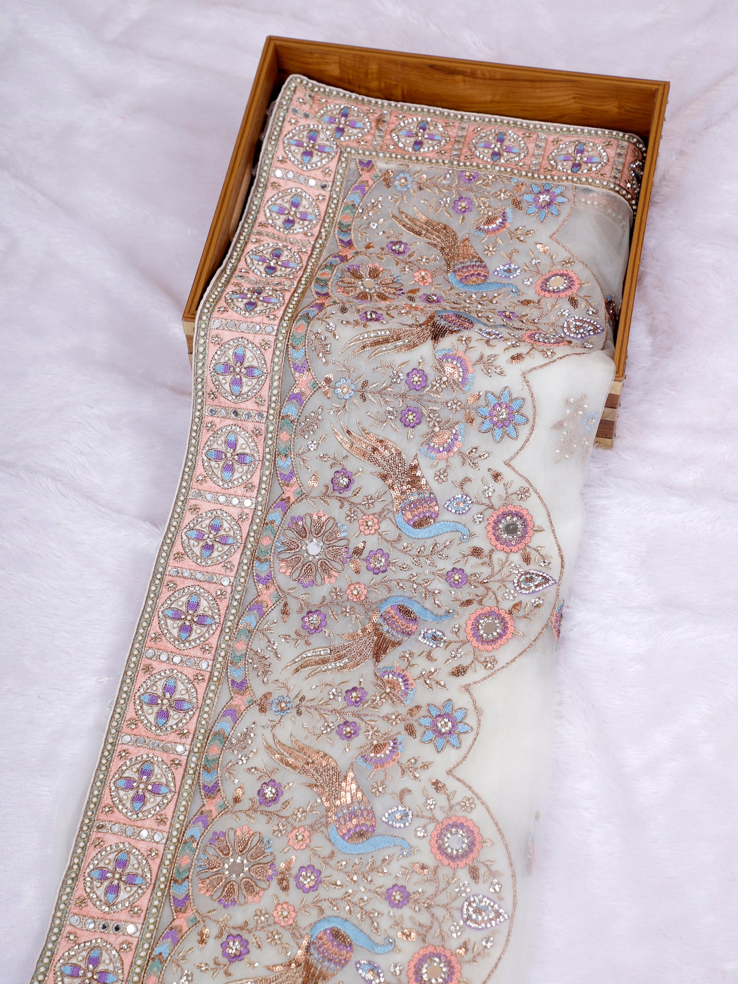 Mehrnaz Opulence Diamond Silk Saree