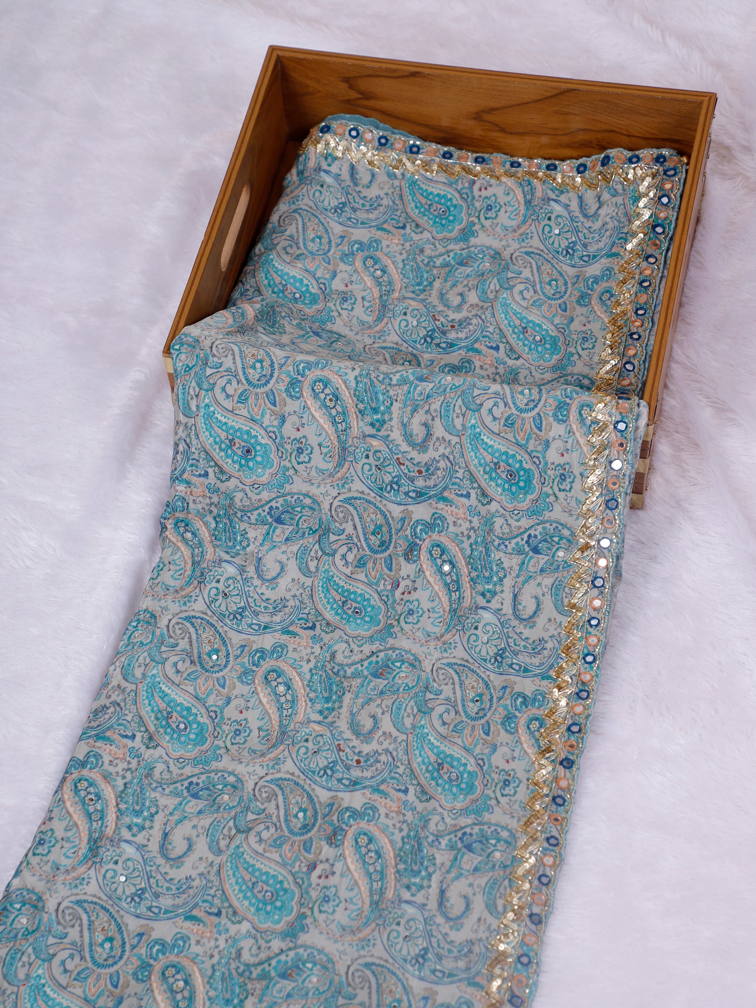 Aasmaira Noor Zardosi Chinon Saree