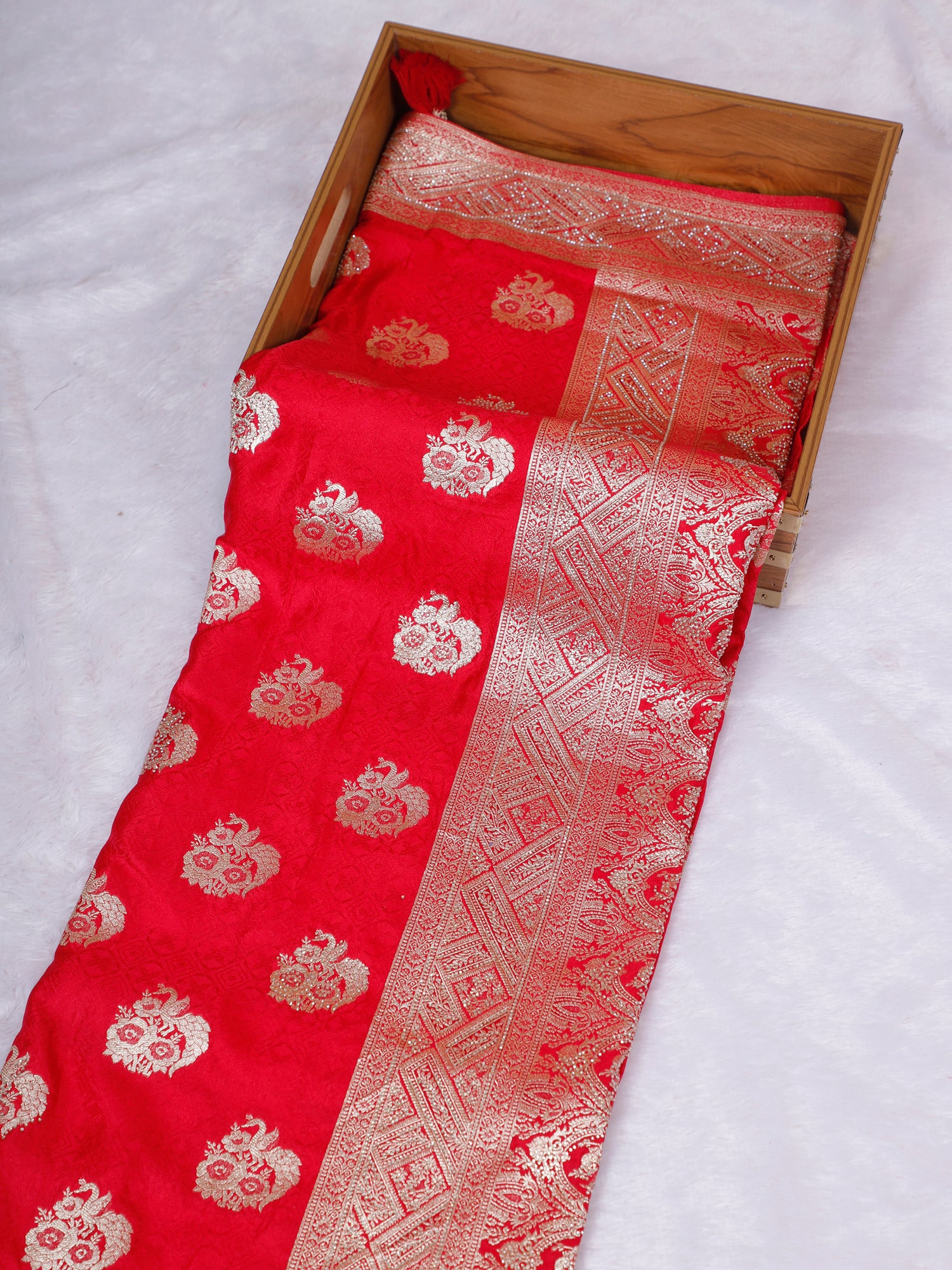 RangRasiya Swarovski Spark Silk Saree – Dual Tone Royal Edit (5 Colorways)