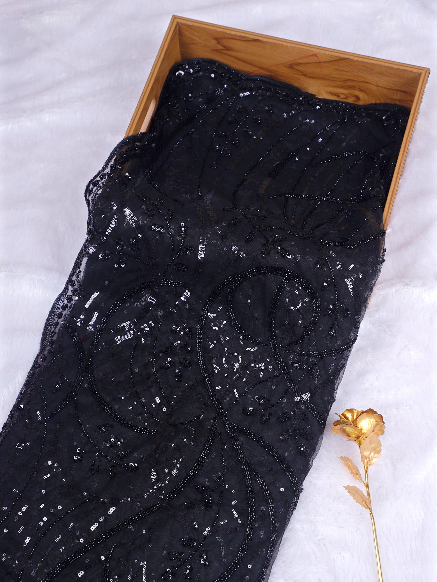 Black Shab-e-Noor Royale Saree