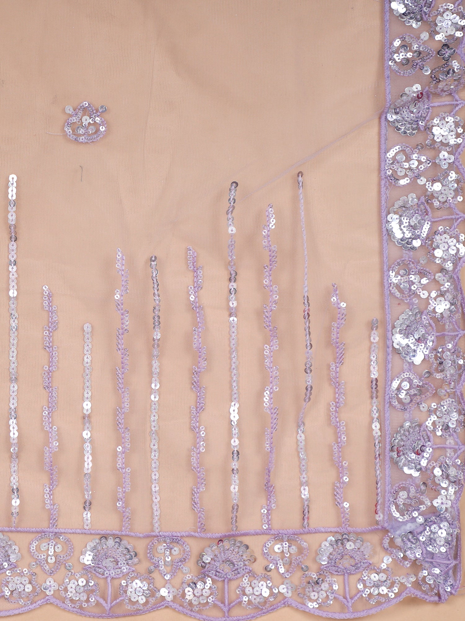 Lavender Seraphina Luxe Lehenga With Beads Sequins Work