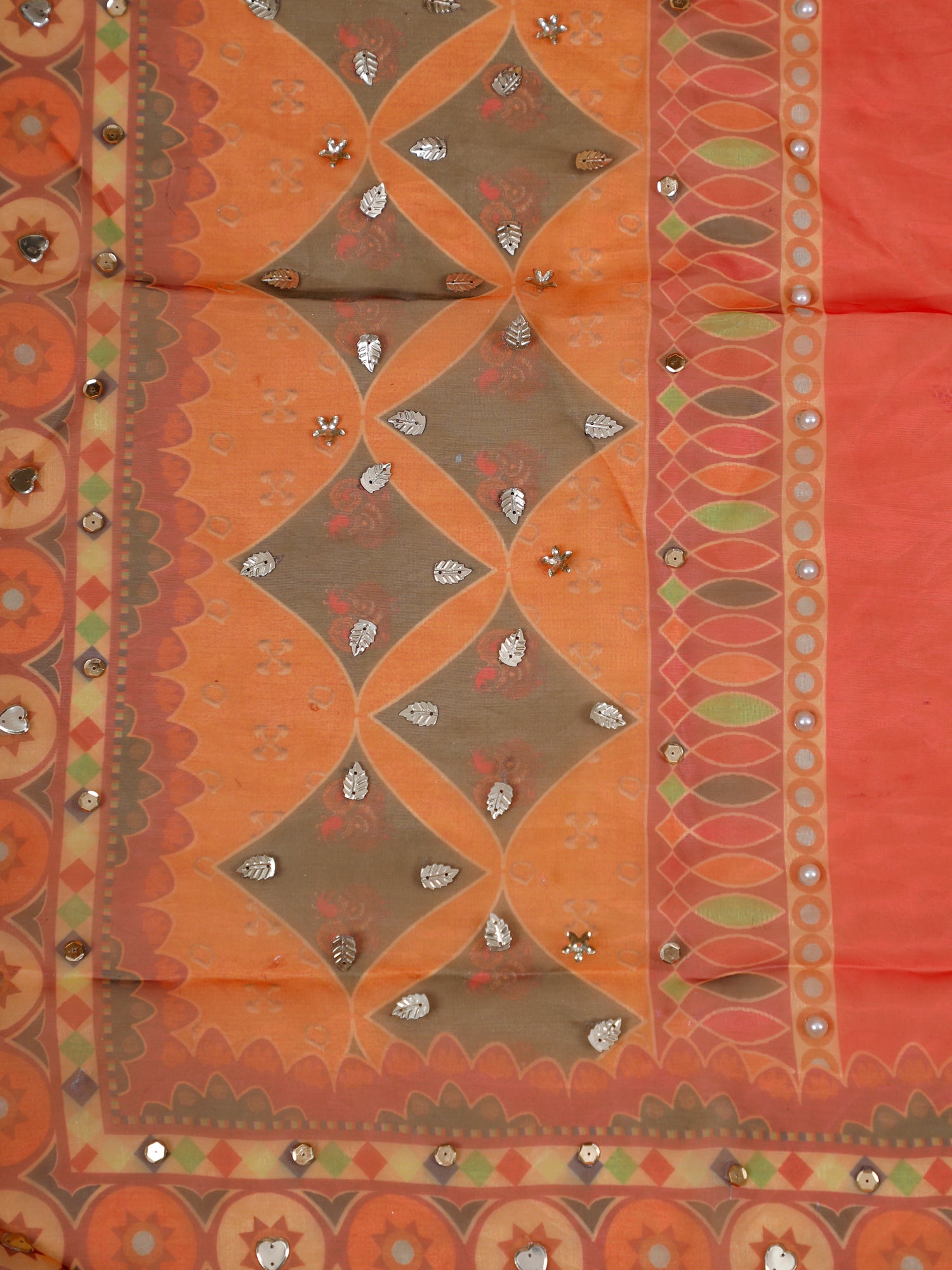 Multicolor Gul-e-Rang Shahi Sitara Lehenga