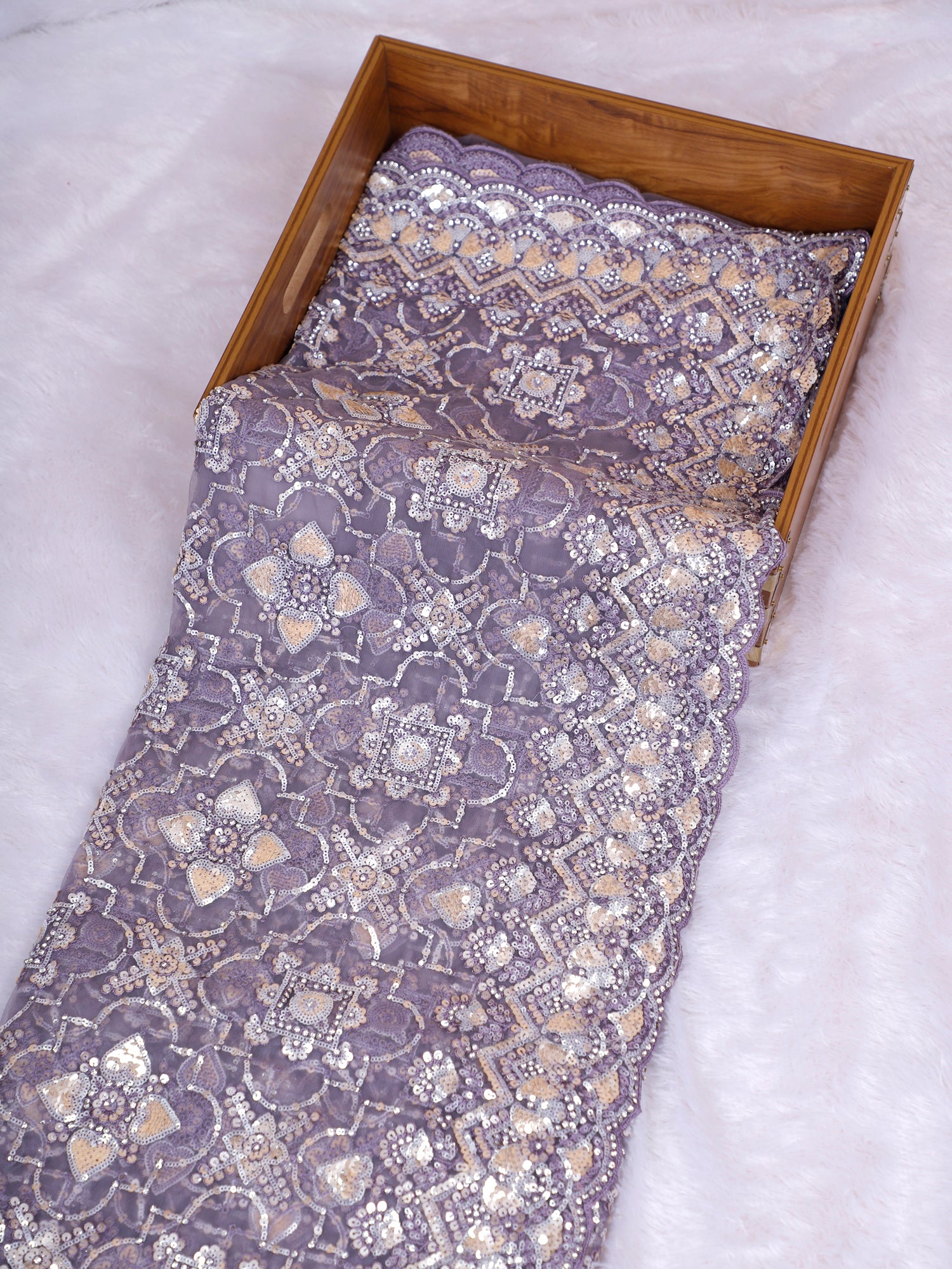 Nooraya Luxe Diamond Net Saree (Available in 5 Shades)