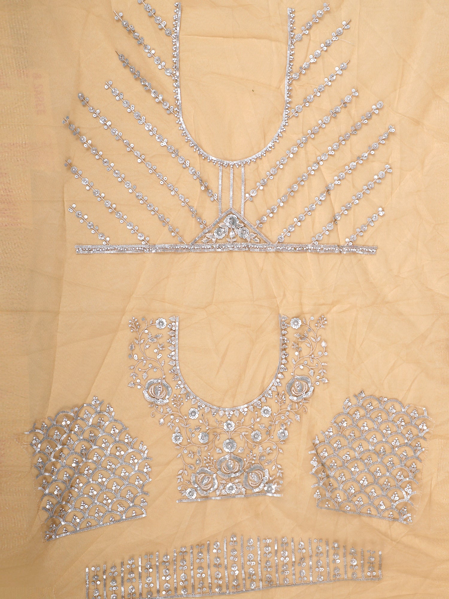 Lemon Radiance Sparkle Net Unstitched Lehenga With Sequins Work