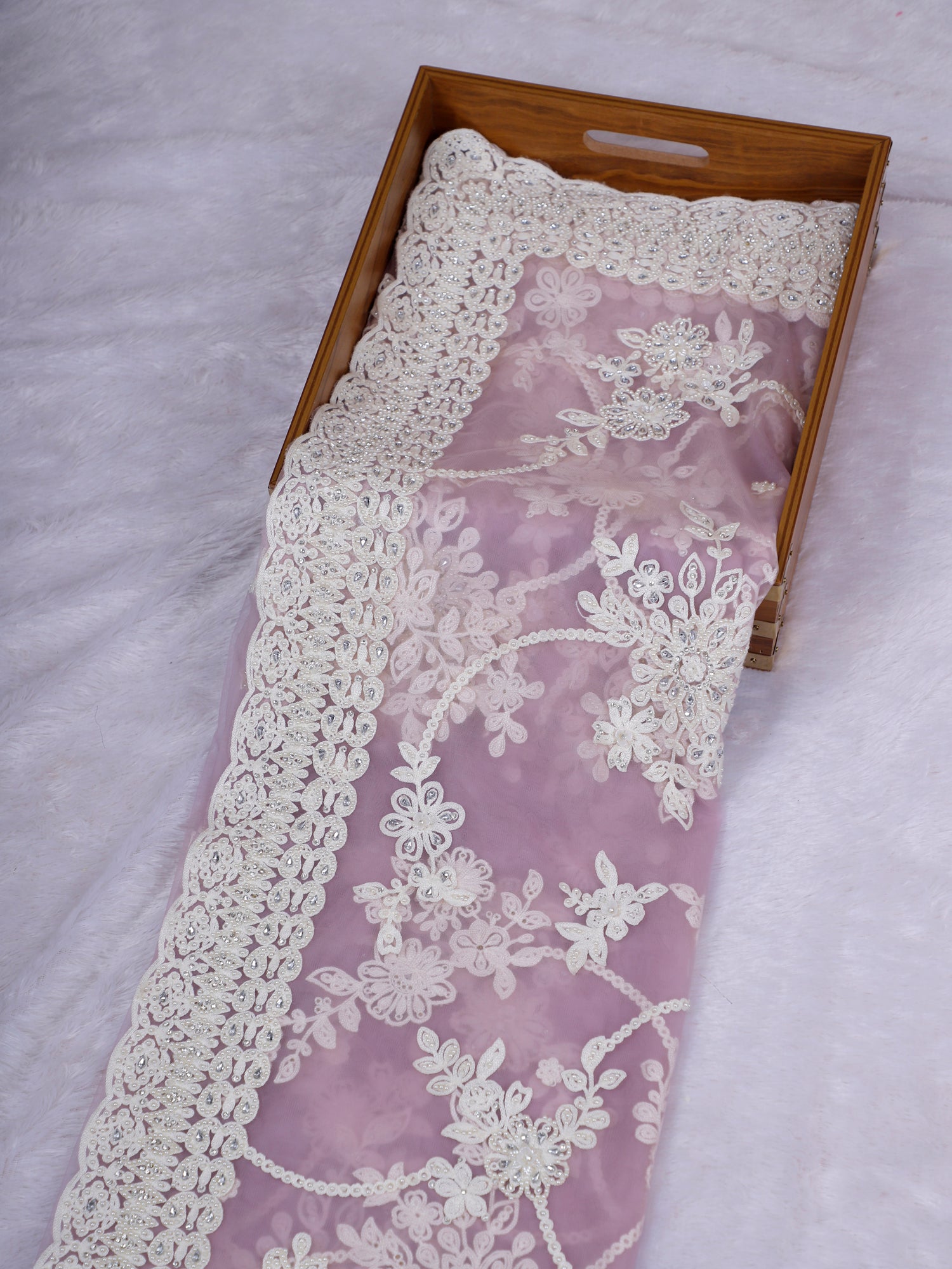 Lavender Zareen Diamond Luxe Saree