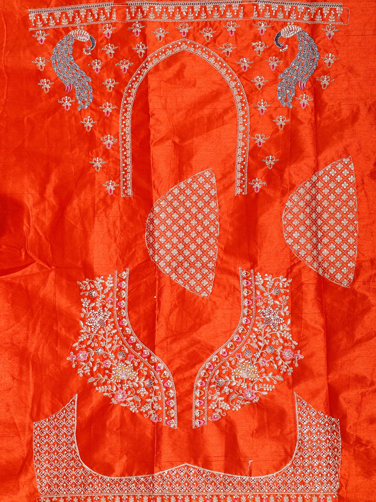Rust Orange Kanyadaan Couture Lehenga