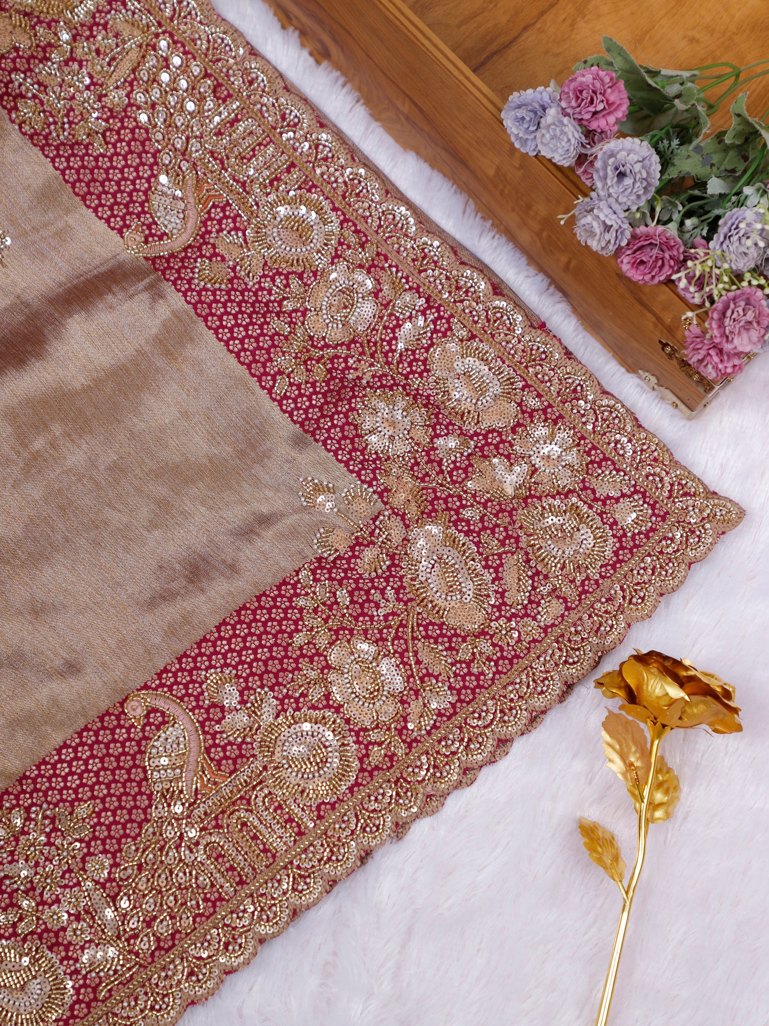 Rang-e-Gulnaar Spark Couture Saree