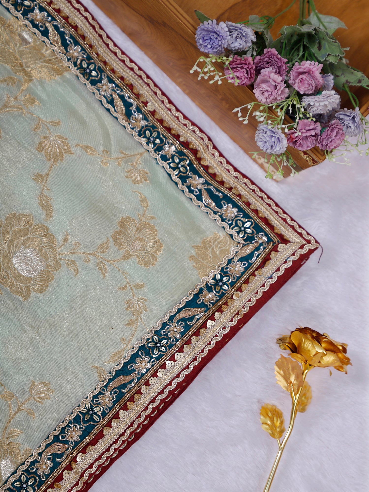 Jashn-e-Noor Zardosi Couture Saree