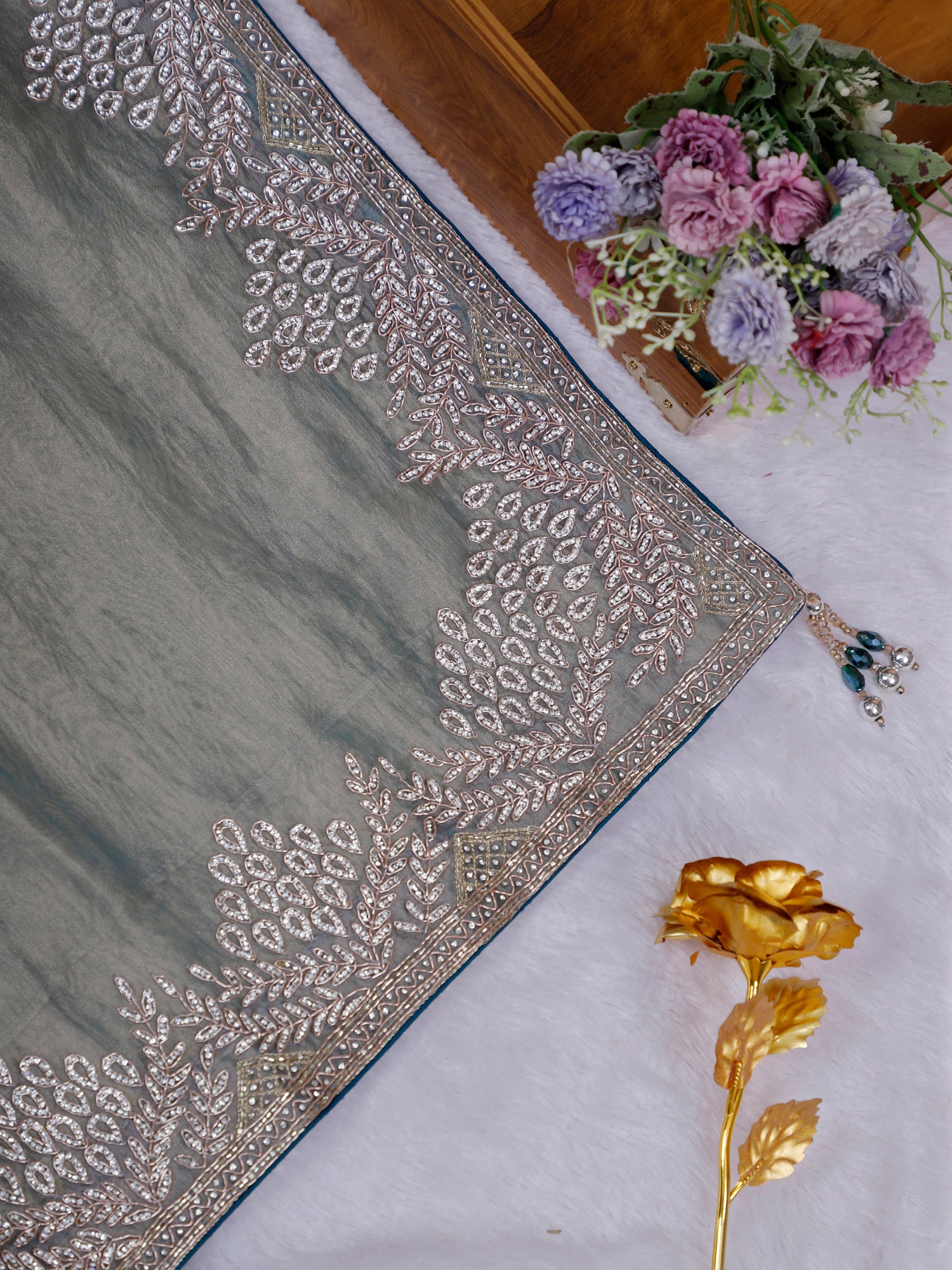 Noor-E-Sparkle Designer Saree - 2 Amazing colors