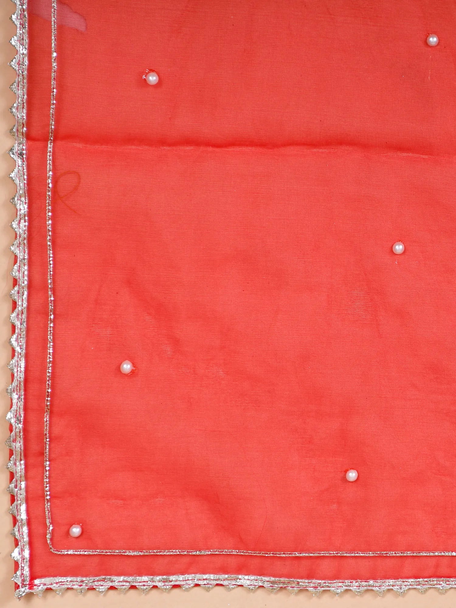 Sheen-e-Ivory Grace Multi Thread Leaf Aplique Lehenga