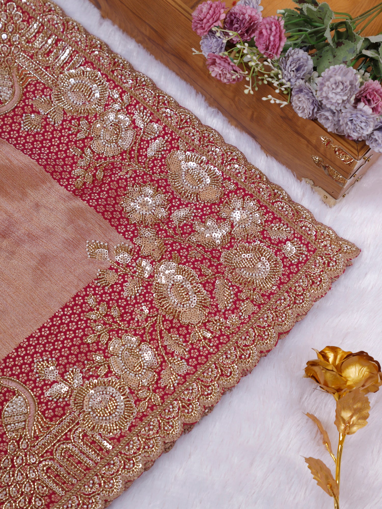 Rivaan Noor Dual-Tone Luxe Saree