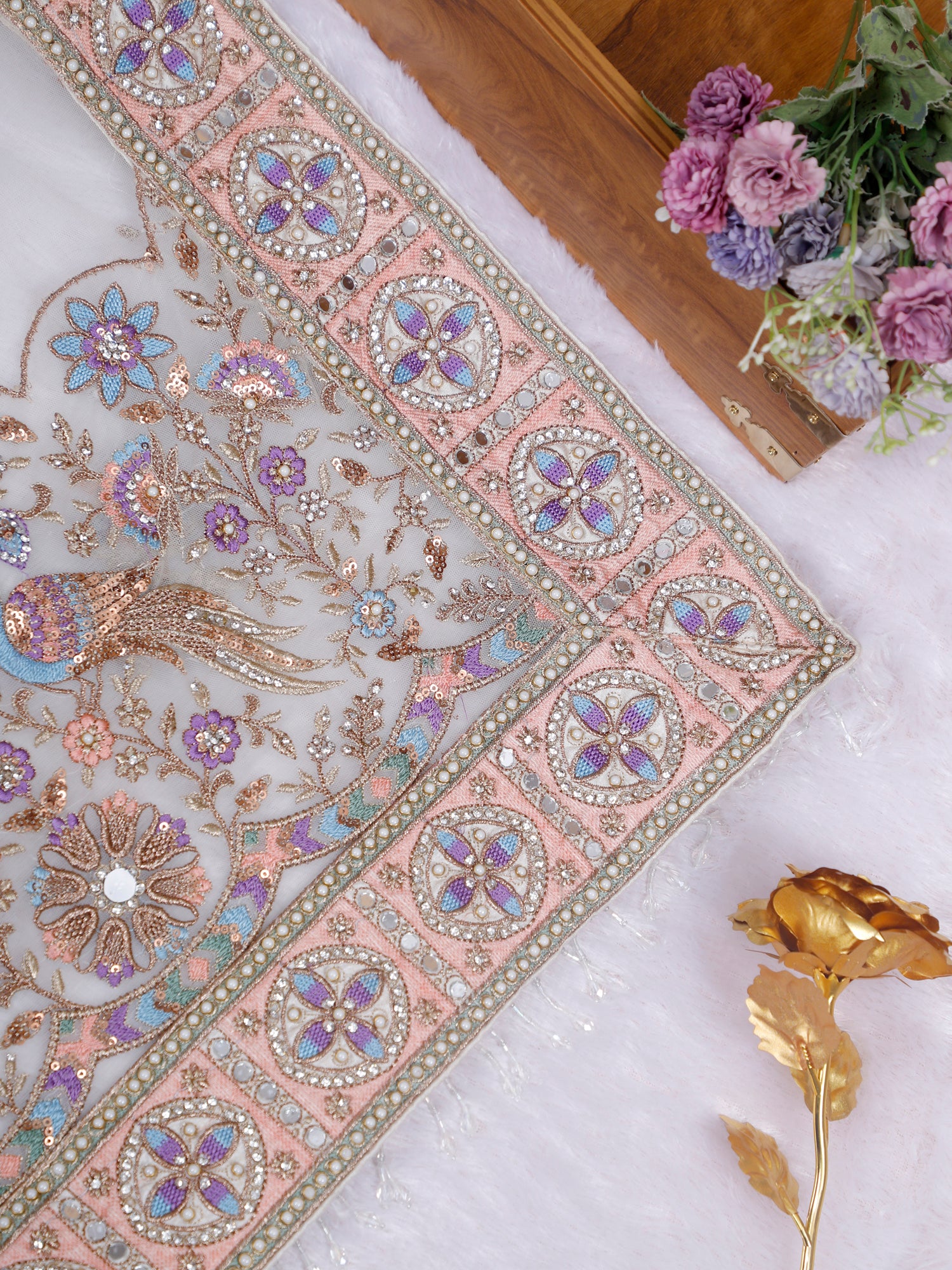 Mehrnaz Opulence Diamond Silk Saree