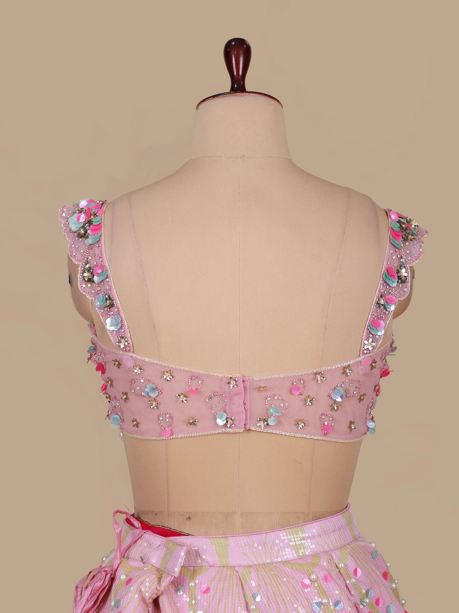 Noor-e-Raas Mirror Silk Lehenga