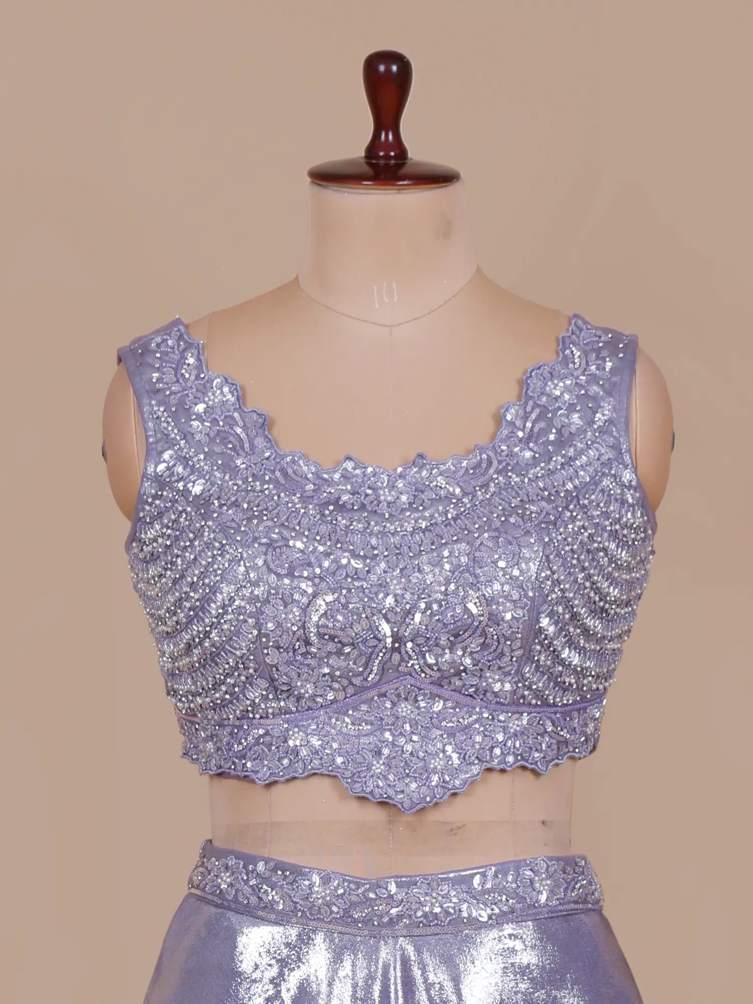 Elite Affordable Lavender Lehenga With Designer Couture Embroidery