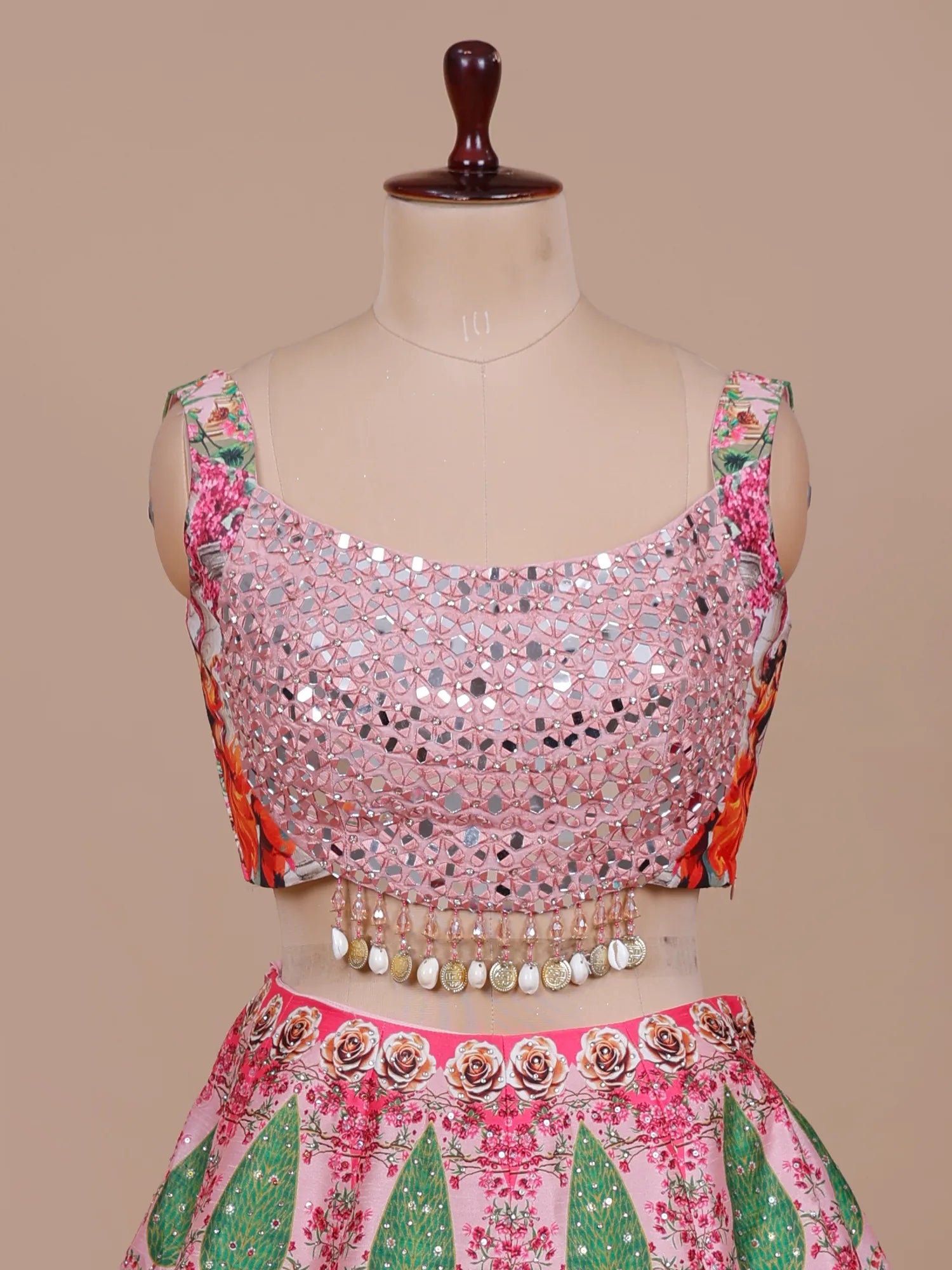 Shop Luxury Banarasi Silk Printed Lehenga Choli For Weddings And Grand Celebrations