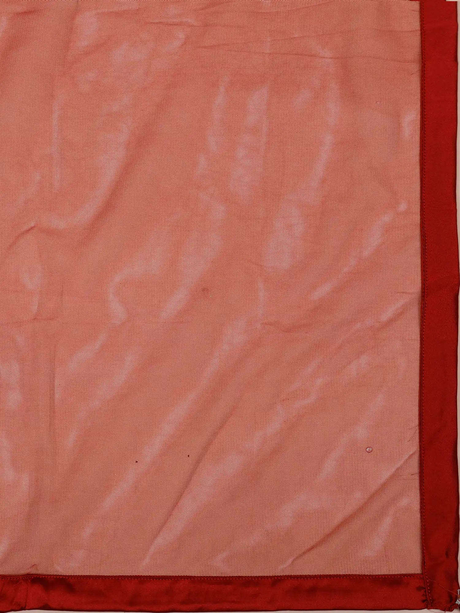 Shop New Arrival Red Pre Draped Saree For Parties
