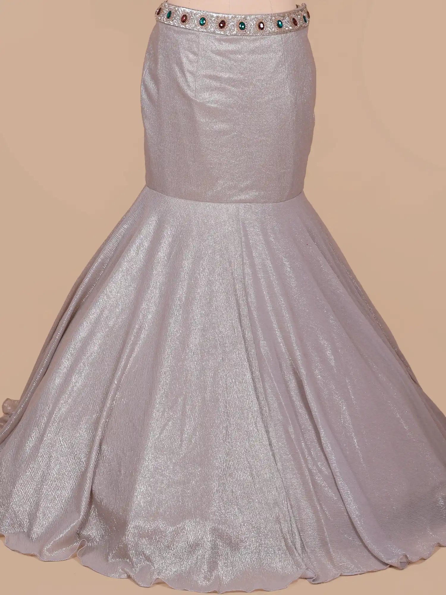 Royal Grey Imported Mermaid Lehenga With Couture Glamour