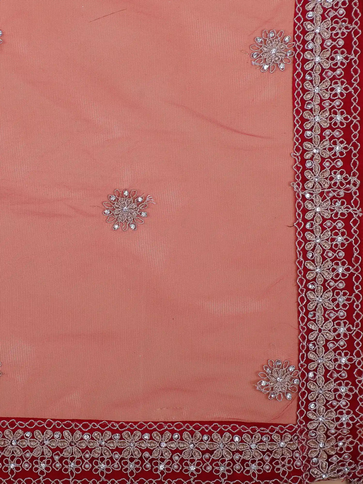 Bright Red Designer Occasion Wear Lehenga Choli with Diamond Detailing