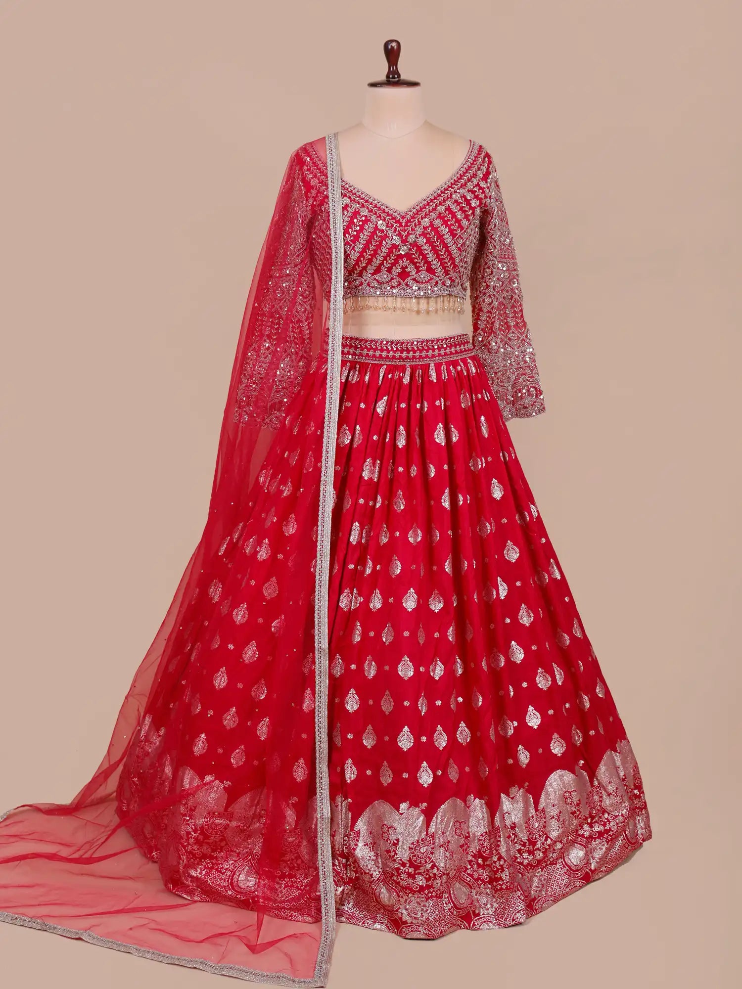Premium Rani Silk Lehenga Choli With Designer Work