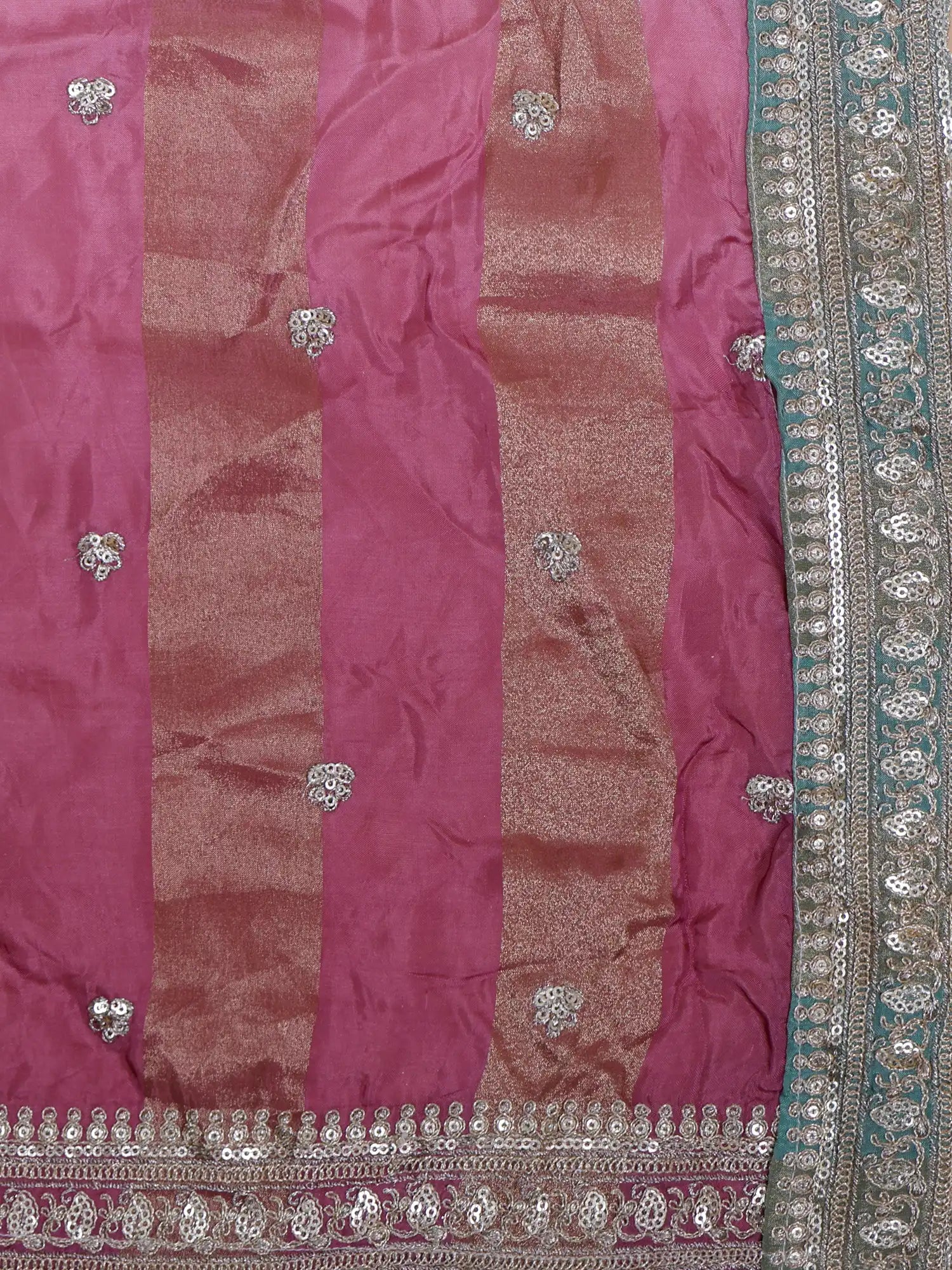 Affordable Floral Multi Color Crepe Silk Lehenga Choli