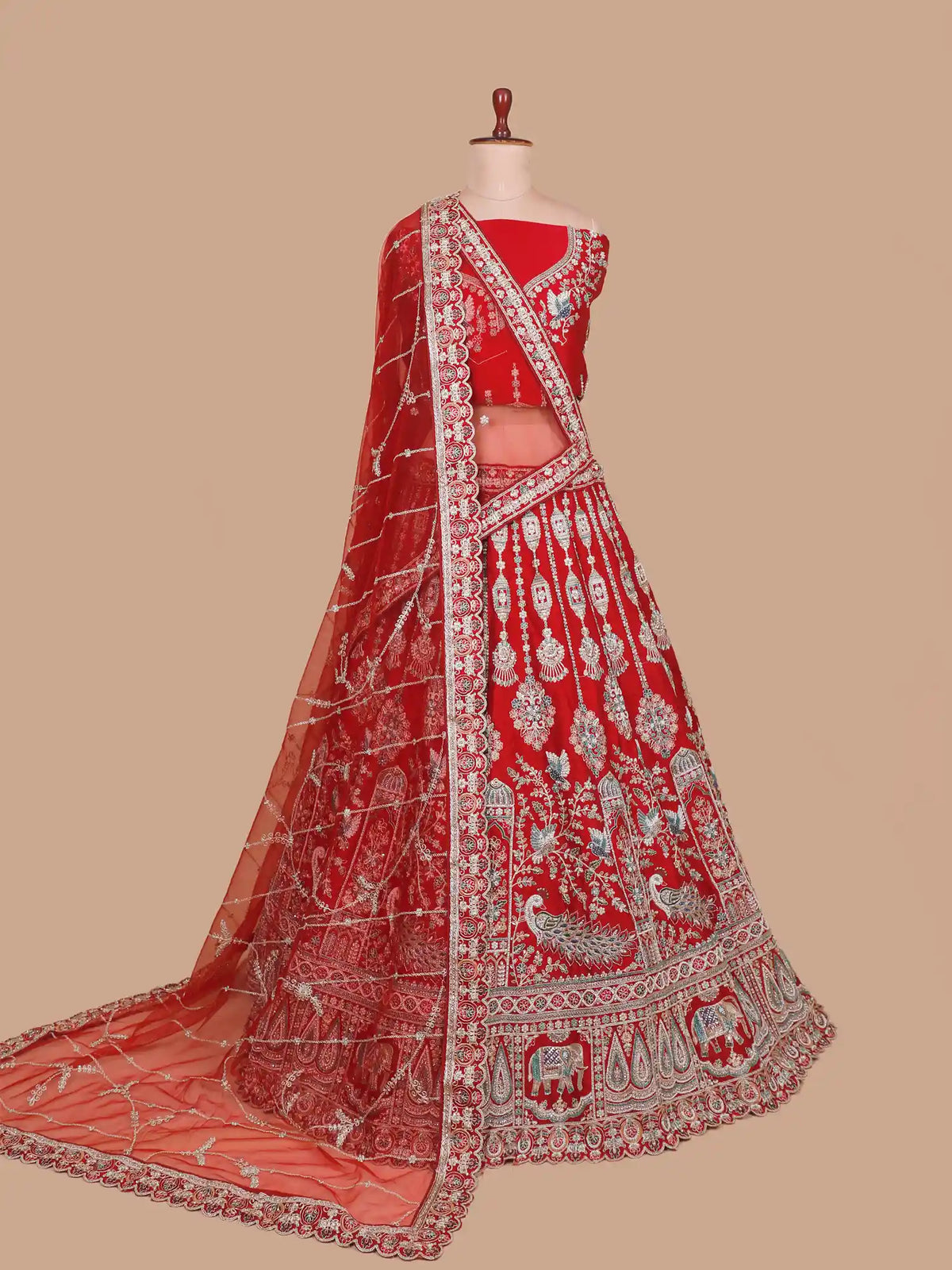 Maroon Designer Wedding Wear Lehenga Wholesale Collection