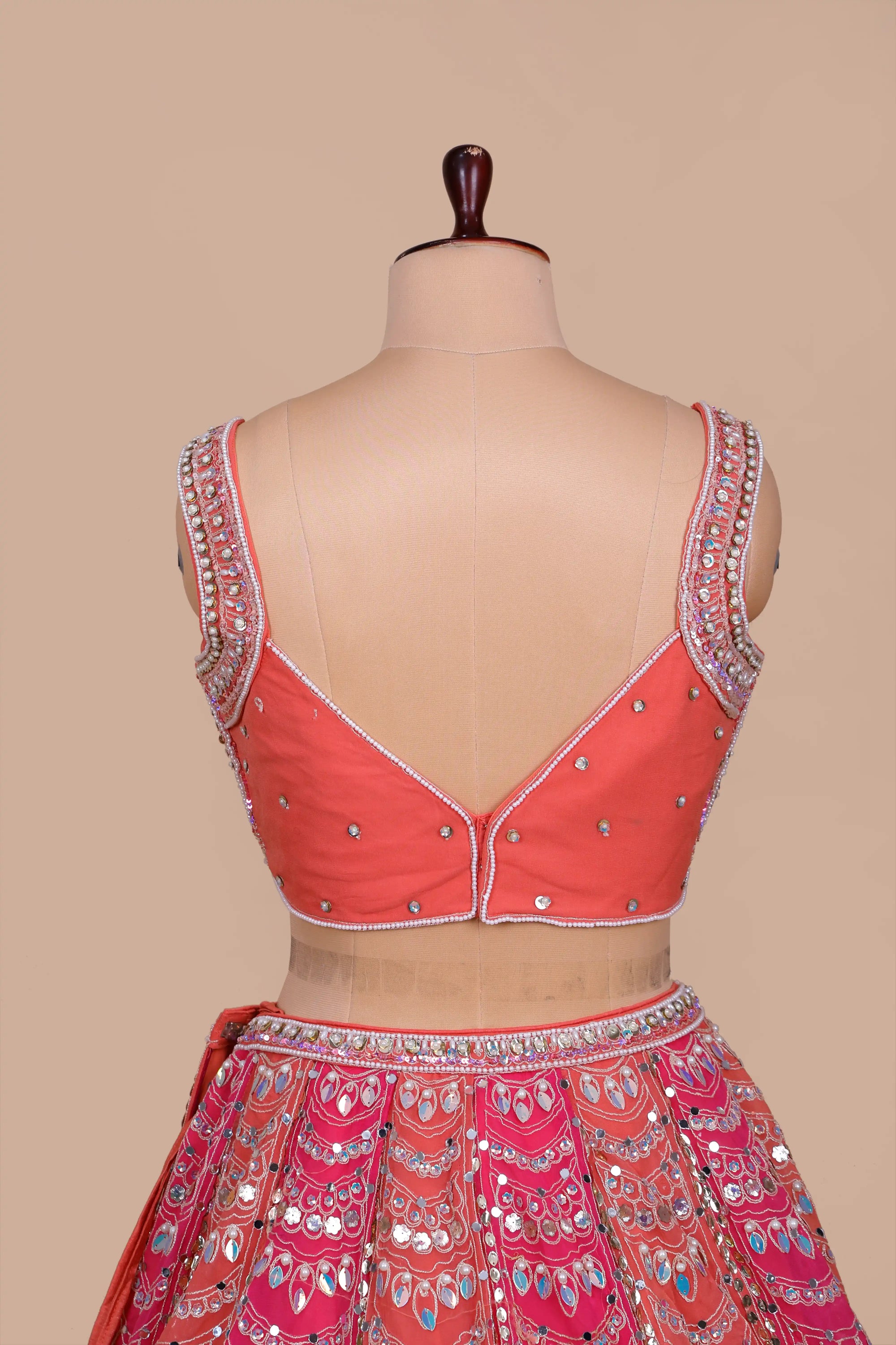 Multi Shade Designer Georgette Lehenga Choli For Wedding Party Wear
