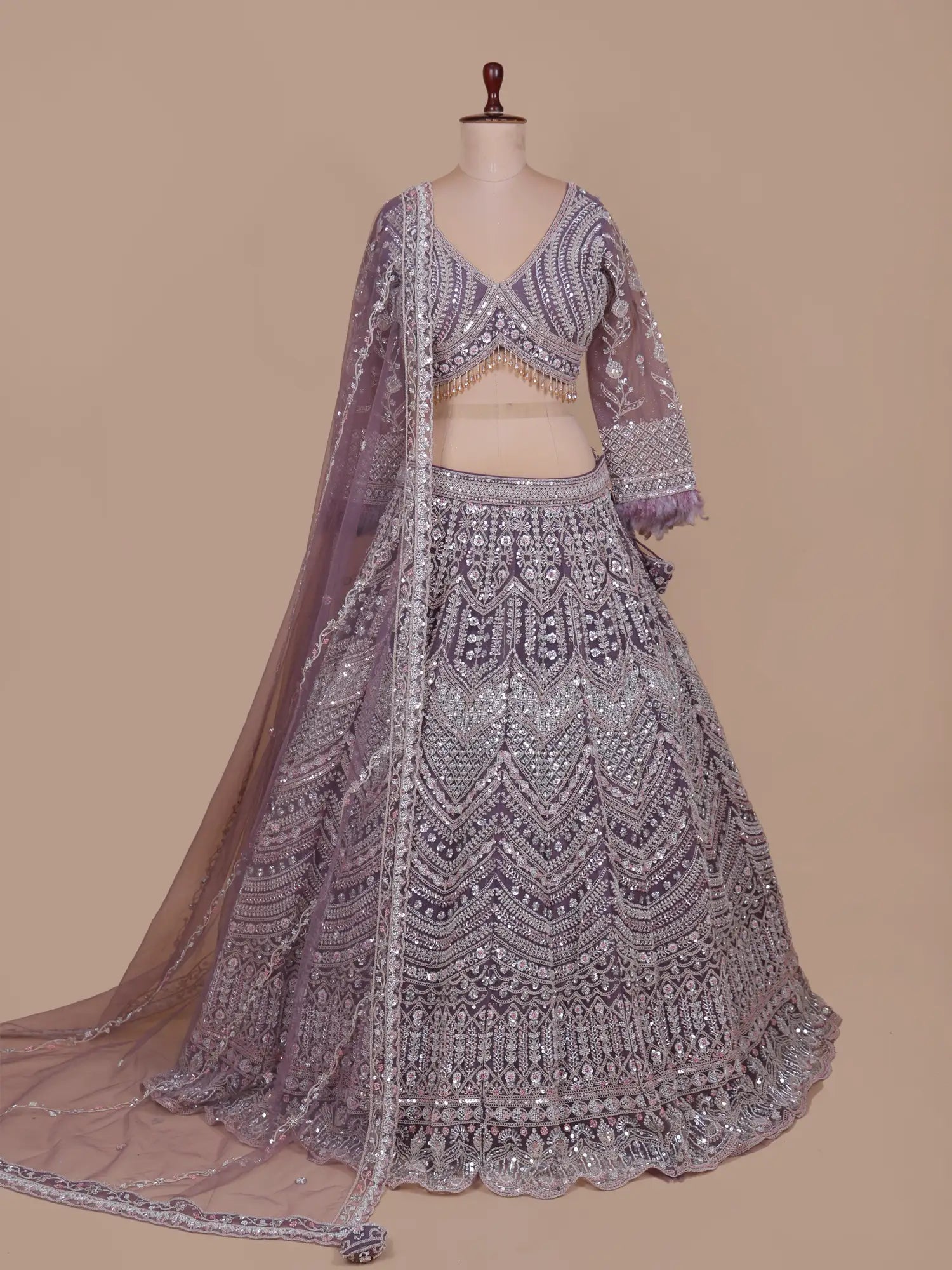 Onion Pink Royal Couture Lehenga Styled for Luxury Celebrations