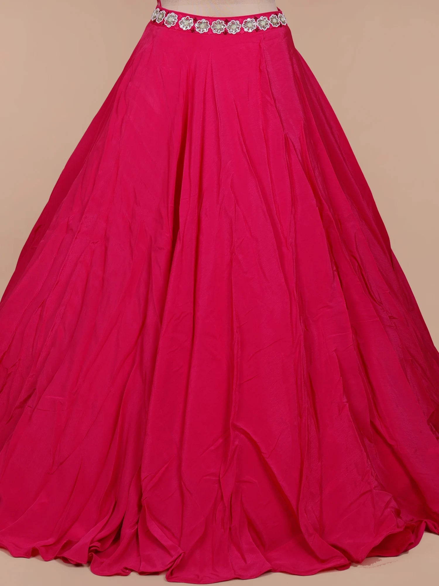 Premium Rani Pink Georgette Lehenga Choli With Sequins Embroidery Work Online