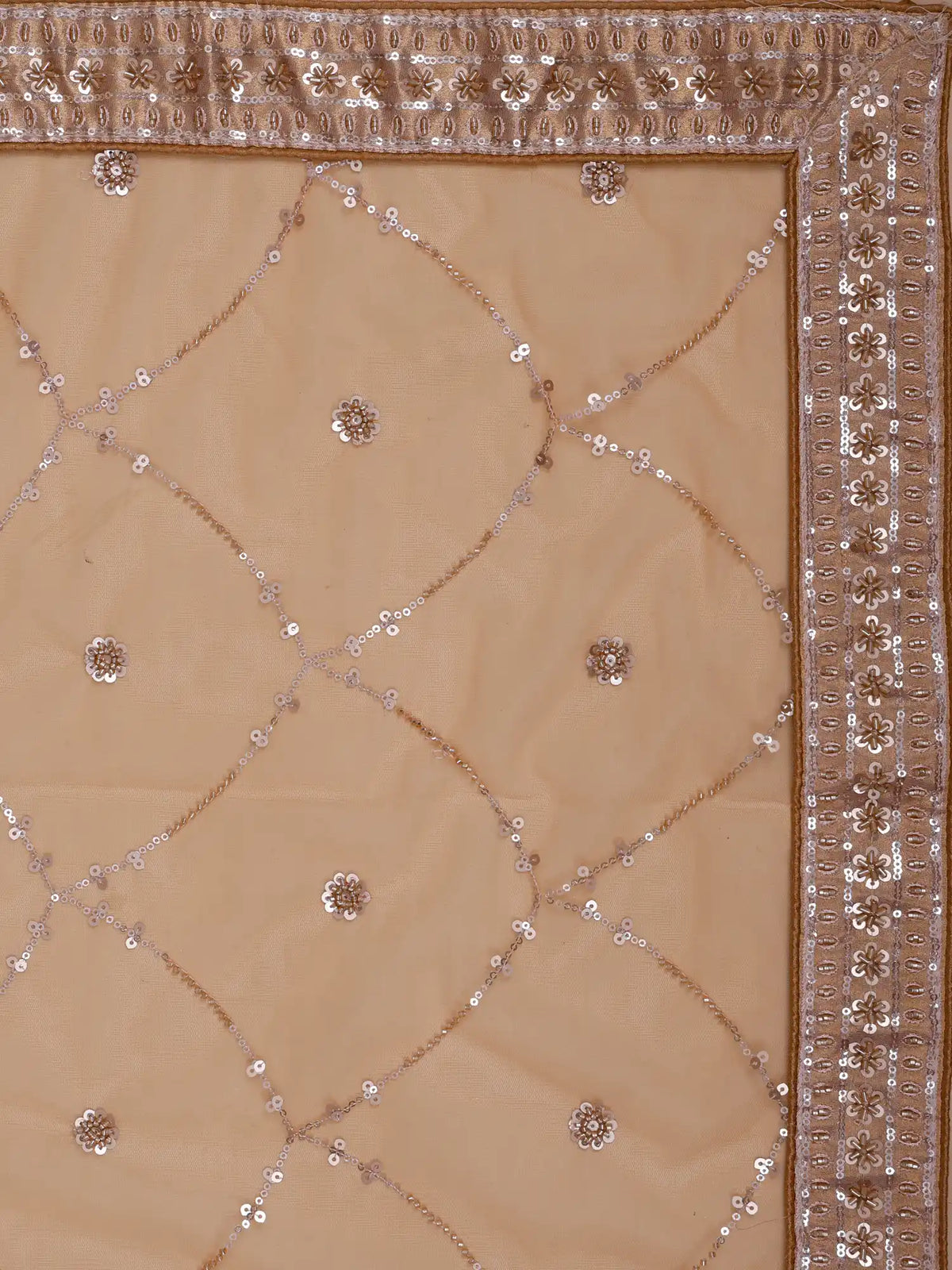 Buy Twin Shade Couture Silk Lehenga With Intricate Sequin Dori Work