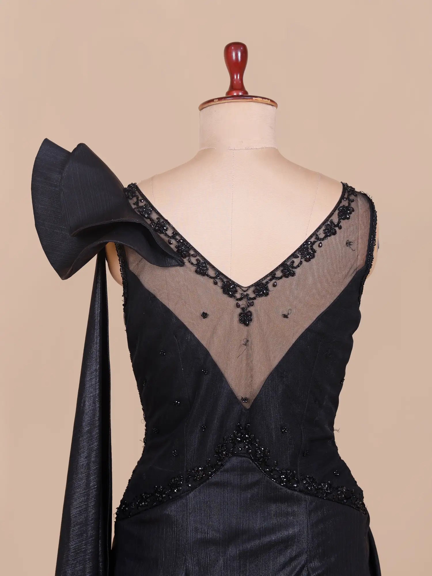 Shop Majestic Black Indo Western Designer Lehenga Crafted in Imported Lycra Fabric