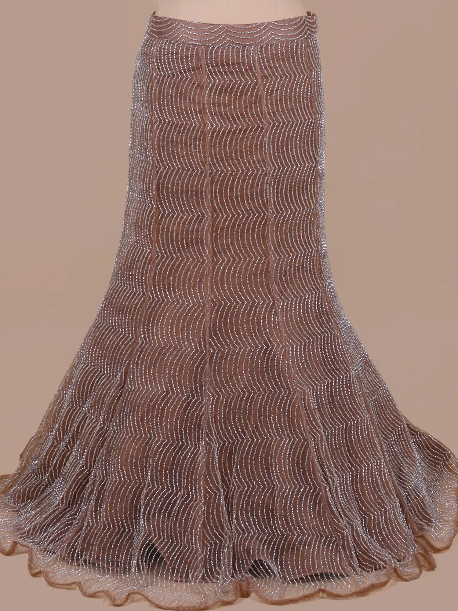 Shop Royal Brown Fishcut Lehenga Choli With Designer Work