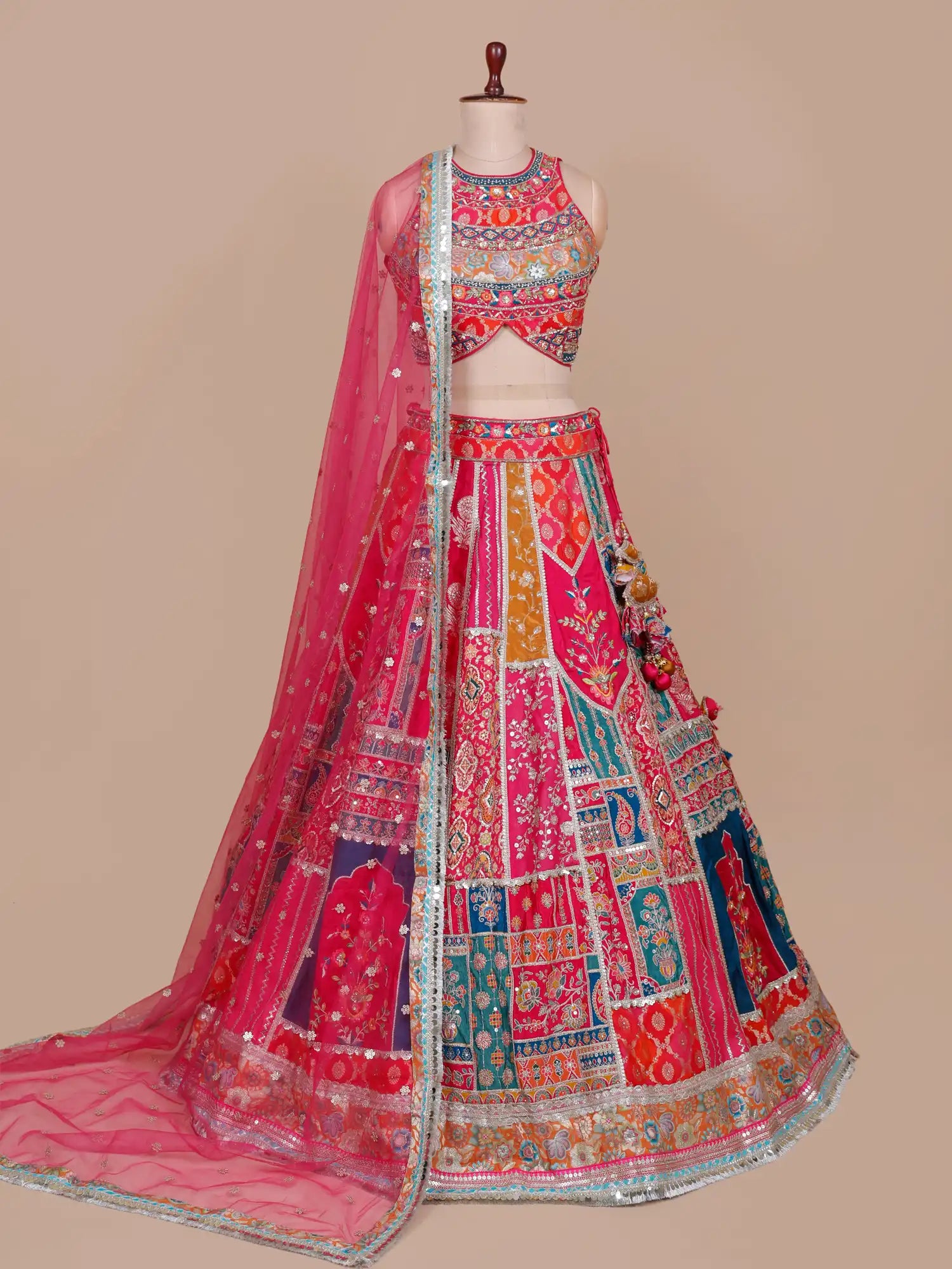 Buy Premium Multi Color Designer Lehenga Choli Crafted In Royal Style